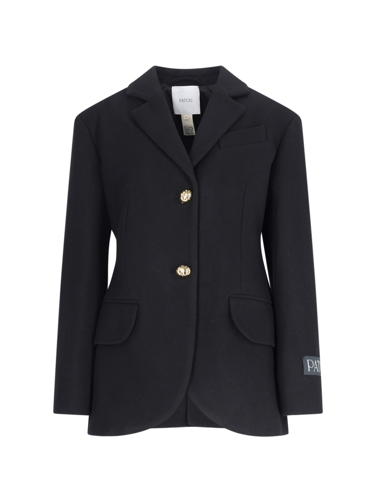 Shop Patou One-breasted Jacket In Black  