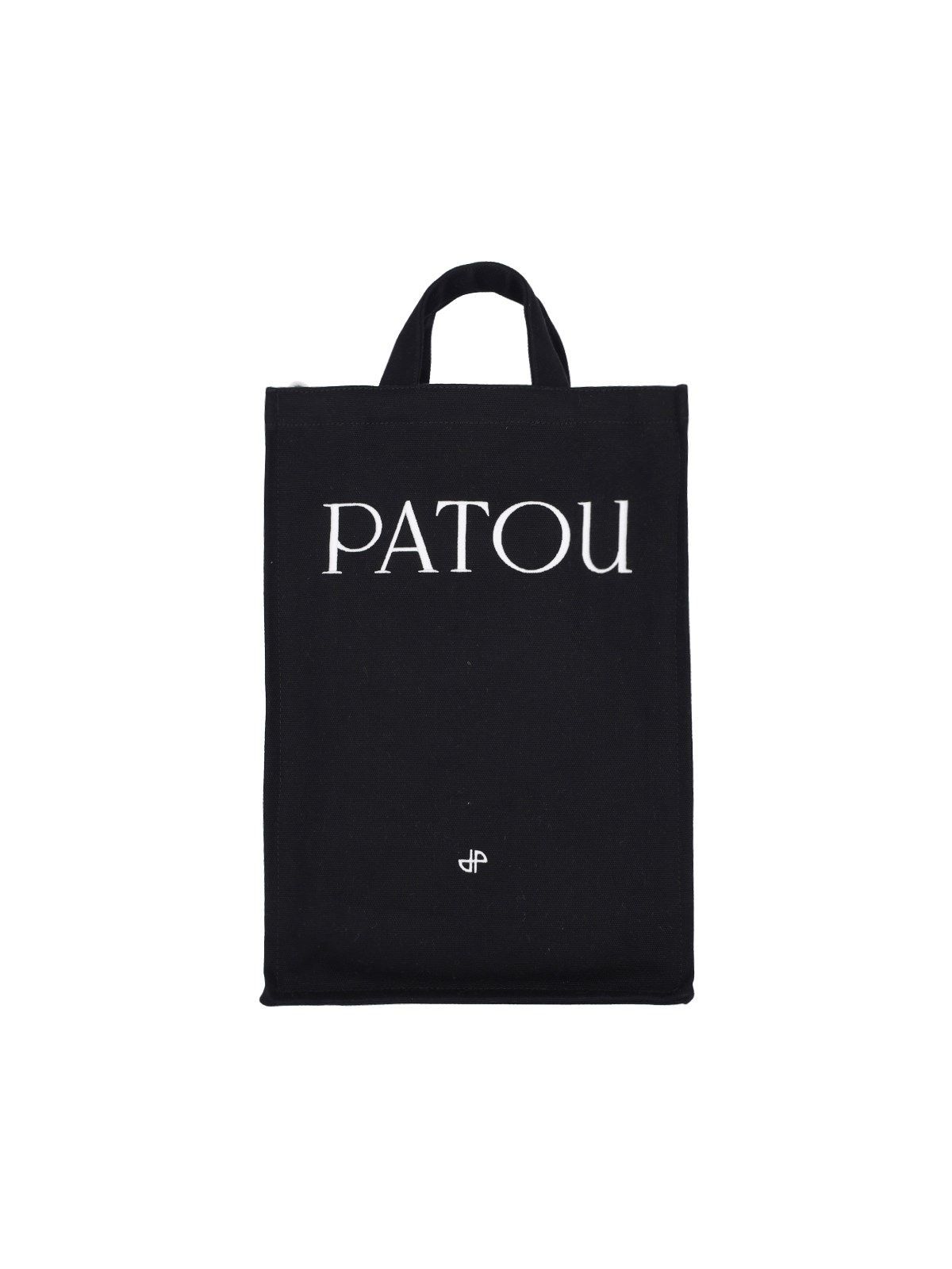 Shop Patou Vertical Logo Tote Bag In Black  