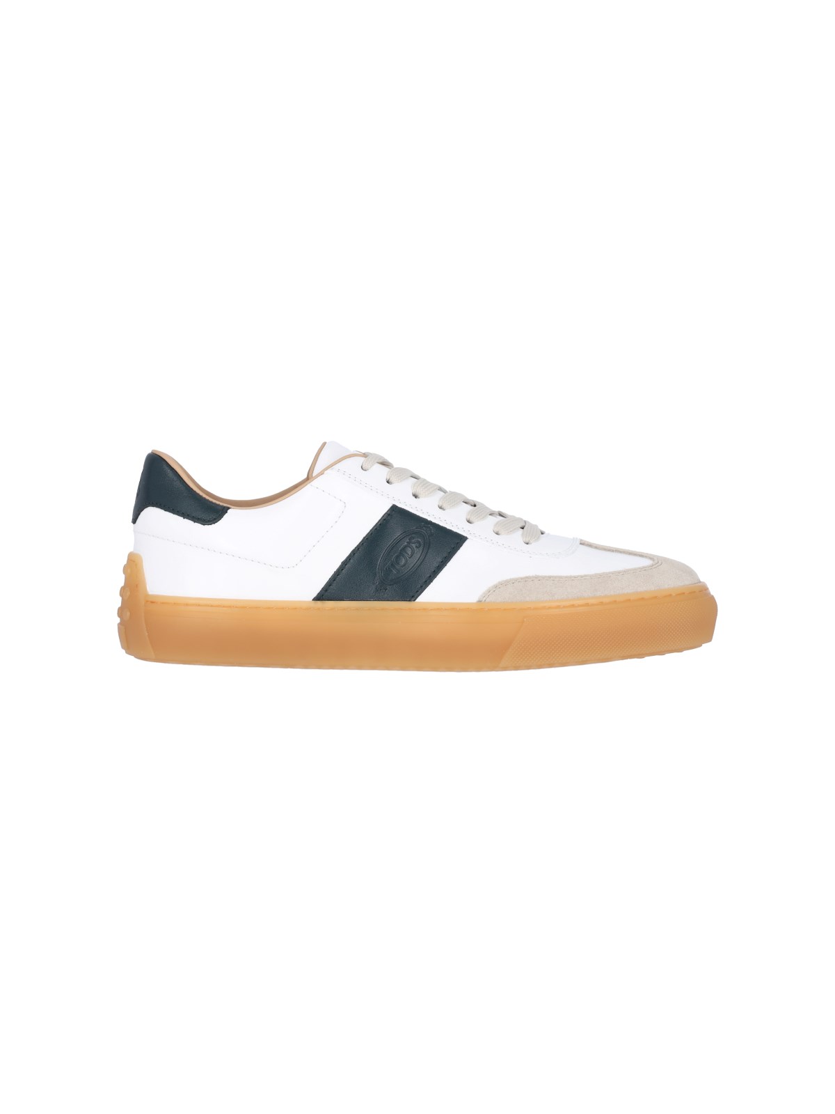 Shop Tod's "tabs" Sneakers In White