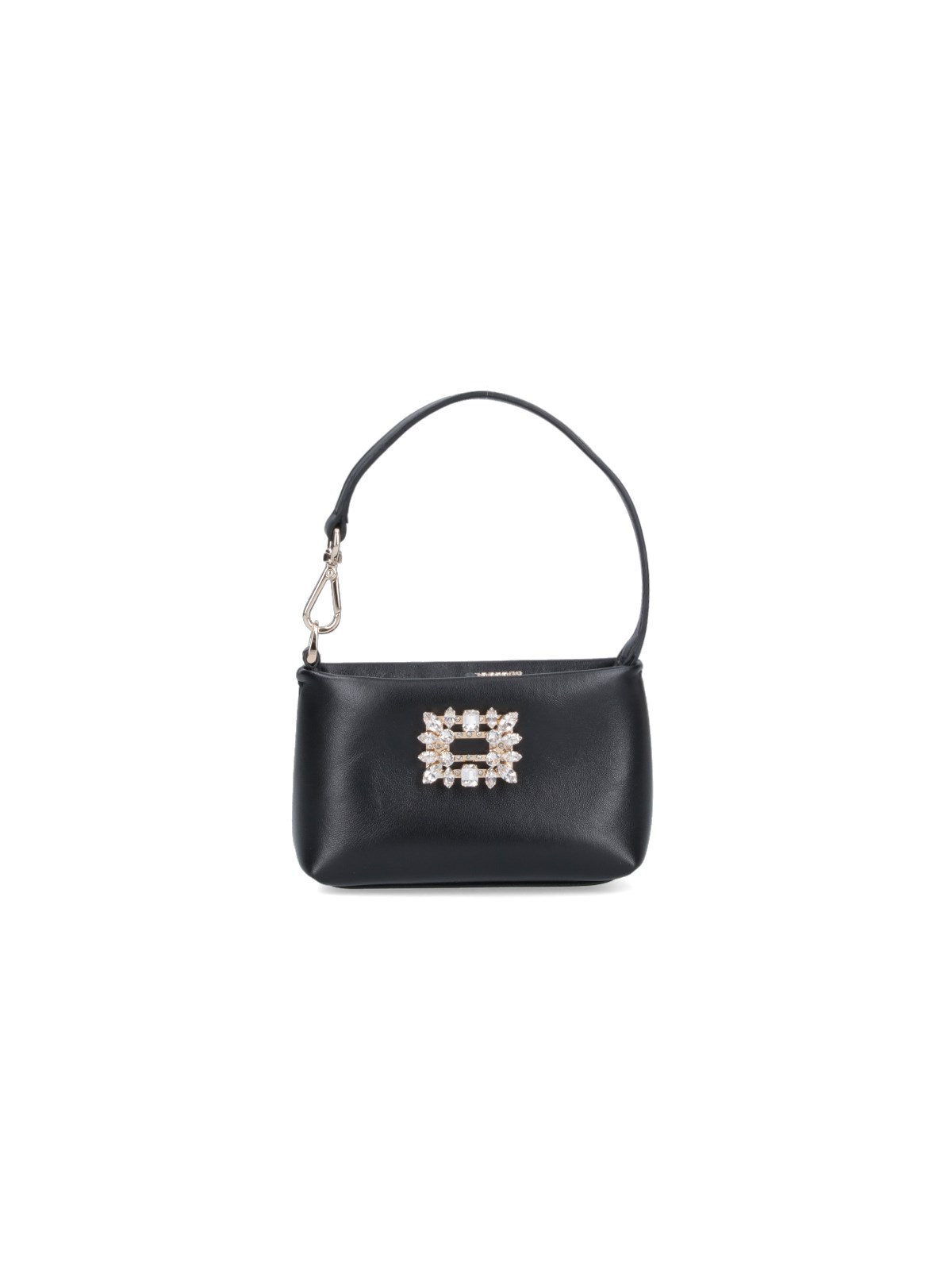 Shop Roger Vivier 'rv Nightlily' Micro Bag In Black  