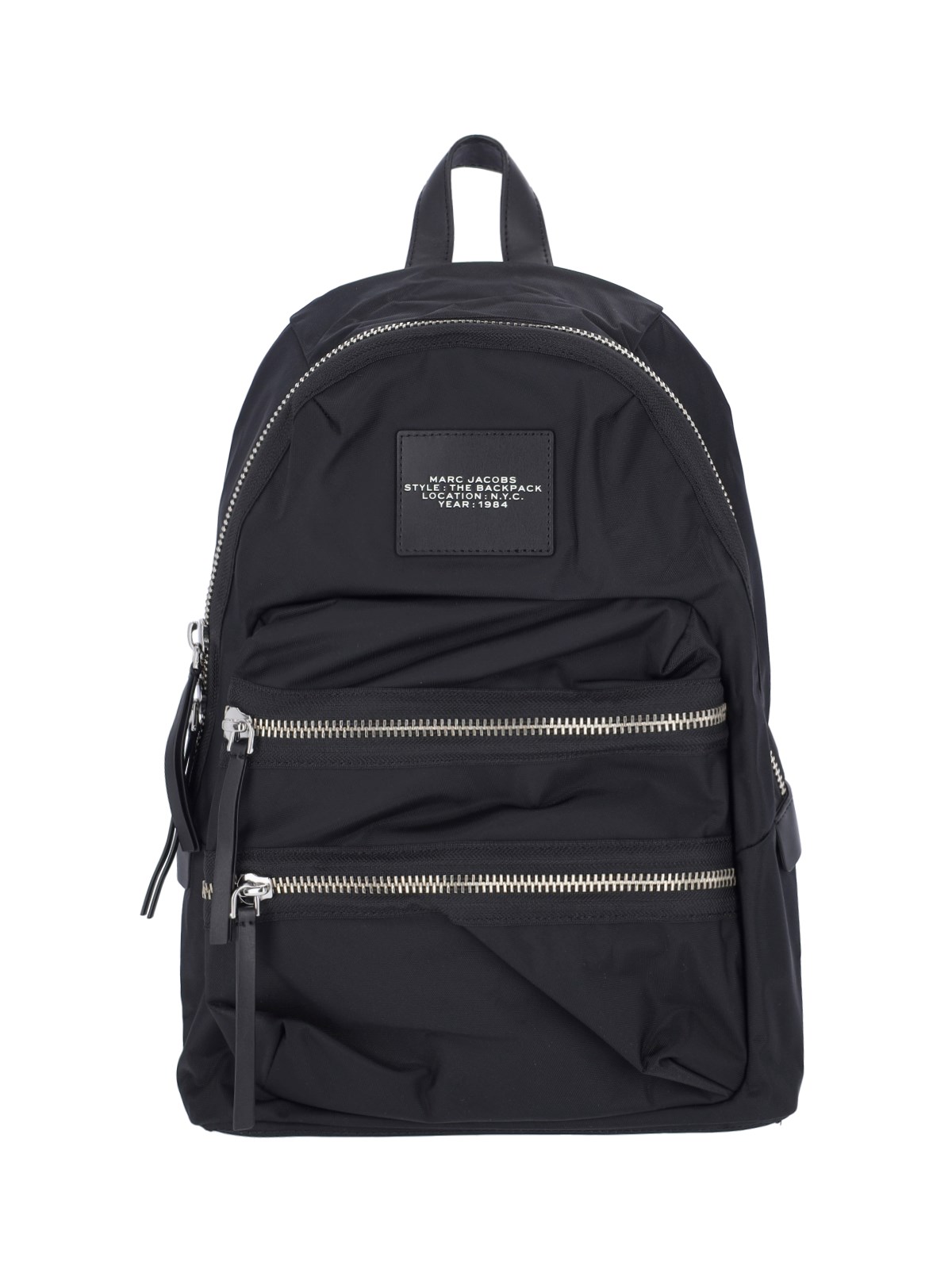 Marc Jacobs "the Biker Nylon Large" Backpack In Black  