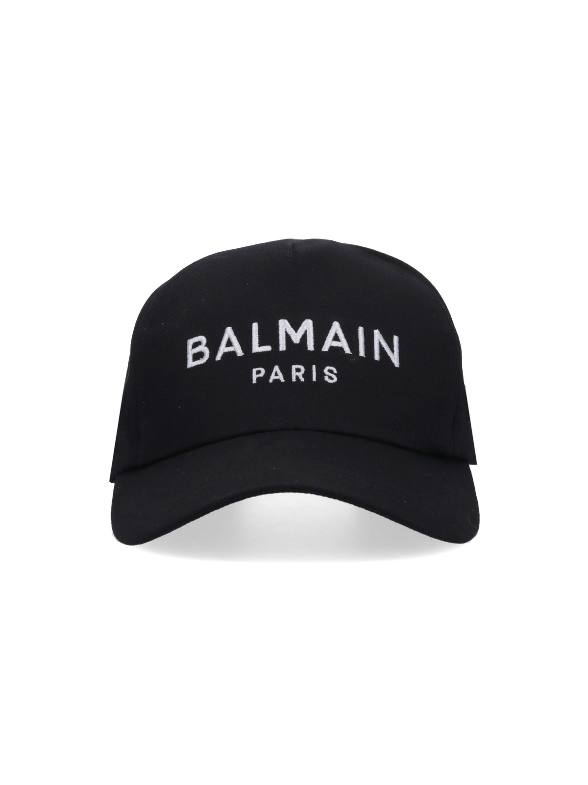 Shop Balmain Logo Baseball Cap In Black  
