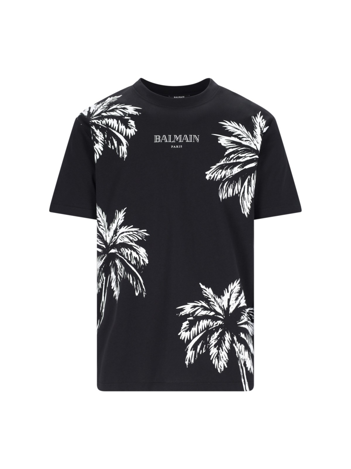 Shop Balmain "vintage" Logo T-shirt In Black  