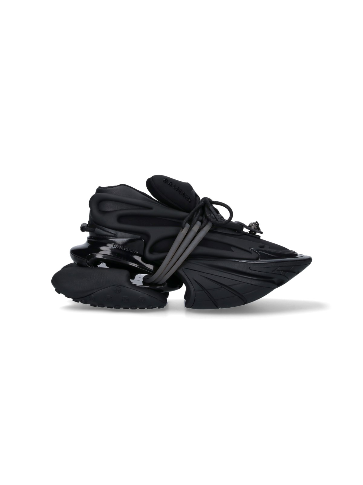Shop Balmain "unicorn" Sneakers In Black  