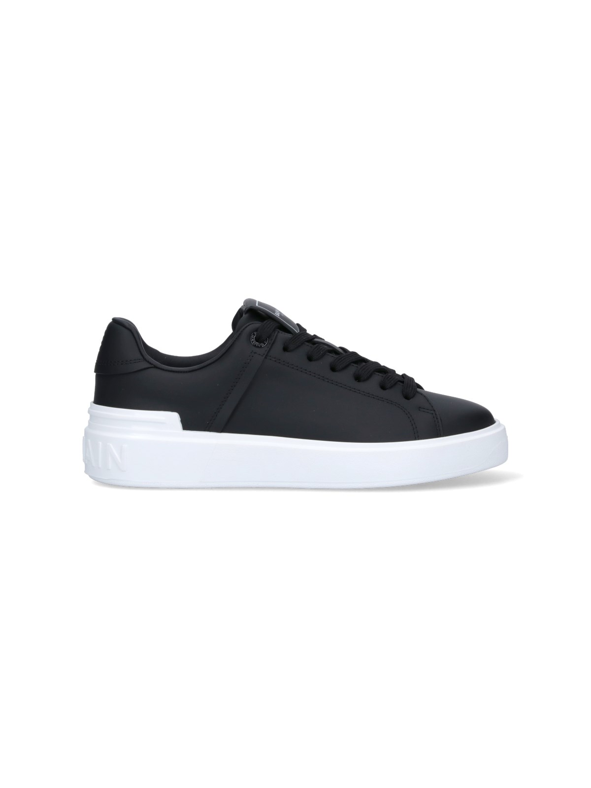 Shop Balmain "b-court" Sneakers In Black  
