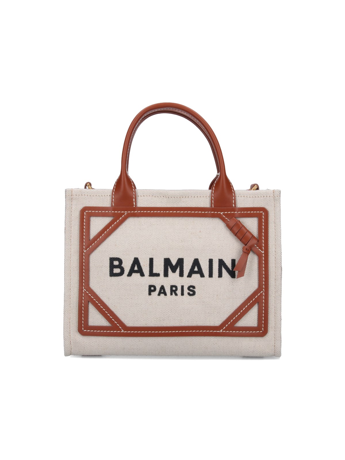 Shop Balmain 'b-army' Tote Bag In Cream