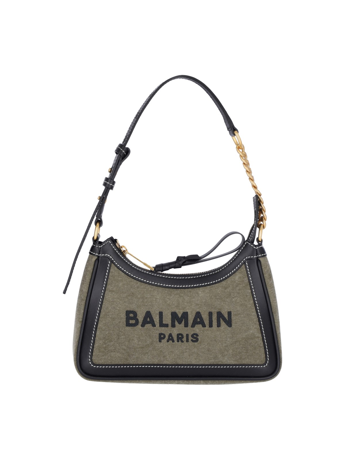 Shop Balmain "b-army" Crossbody Bag In Green