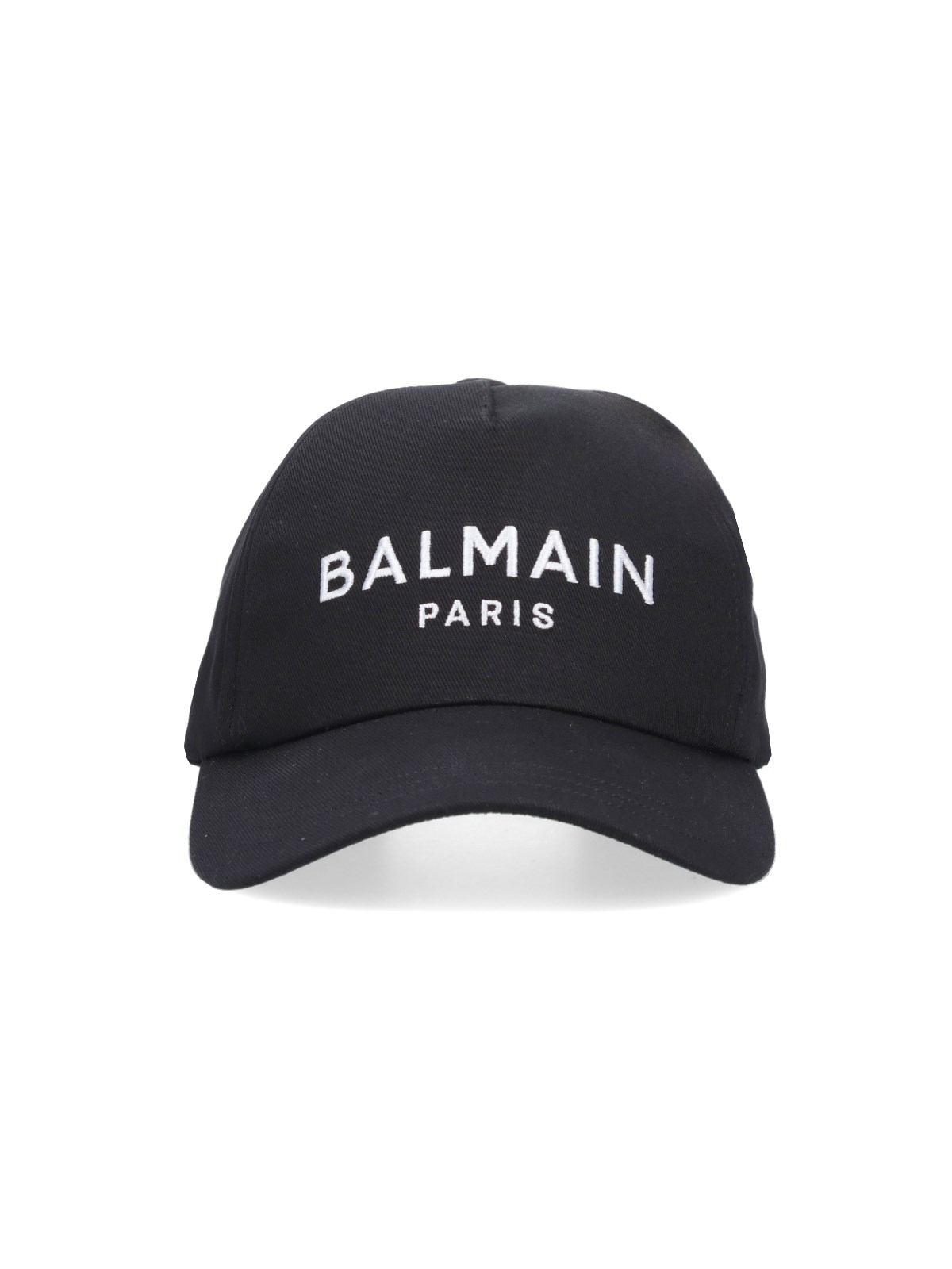 Shop Balmain Logo Baseball Cap In Black  