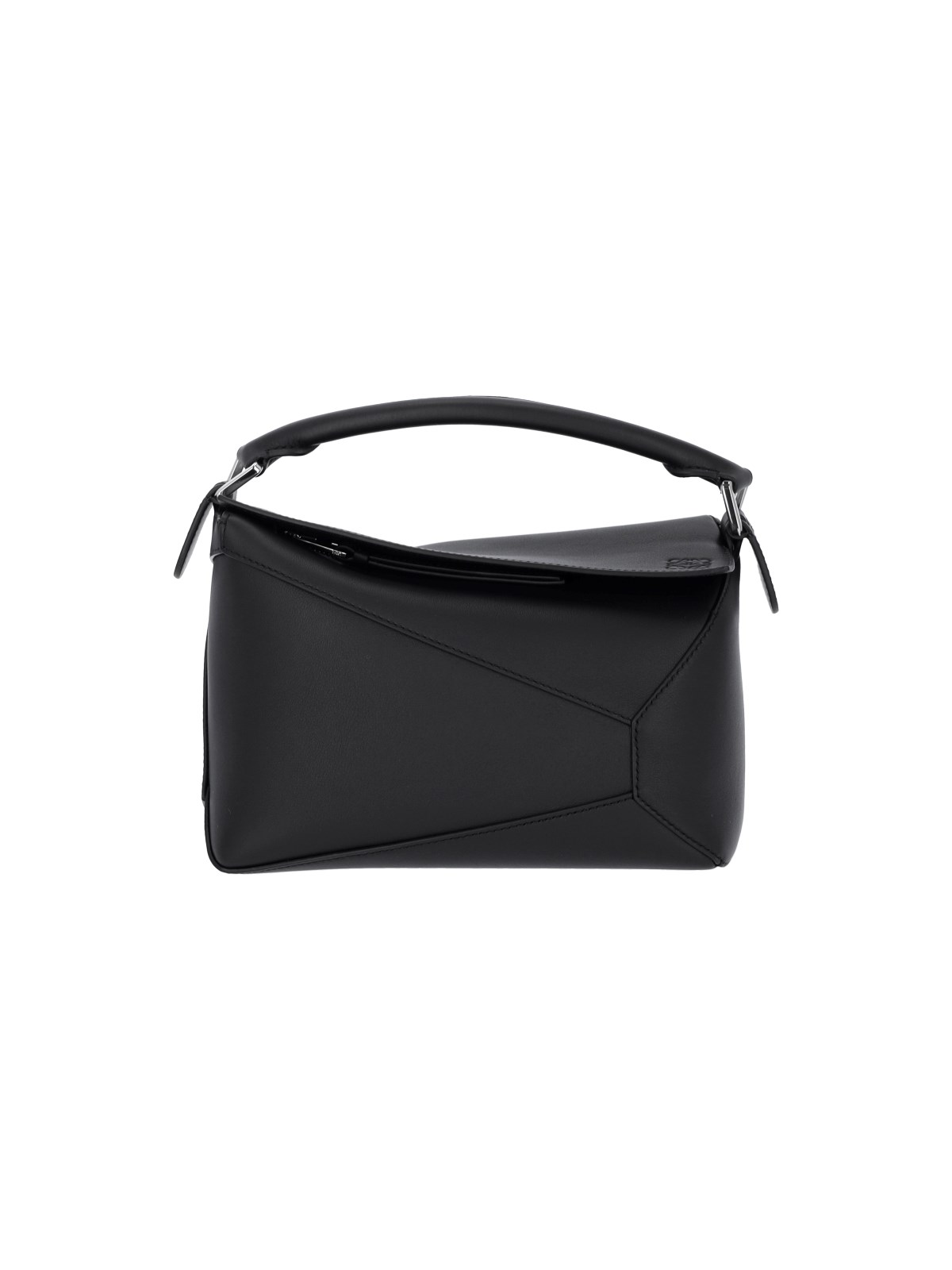 Shop Loewe Small Crossbody Bag "puzzle" In Black  