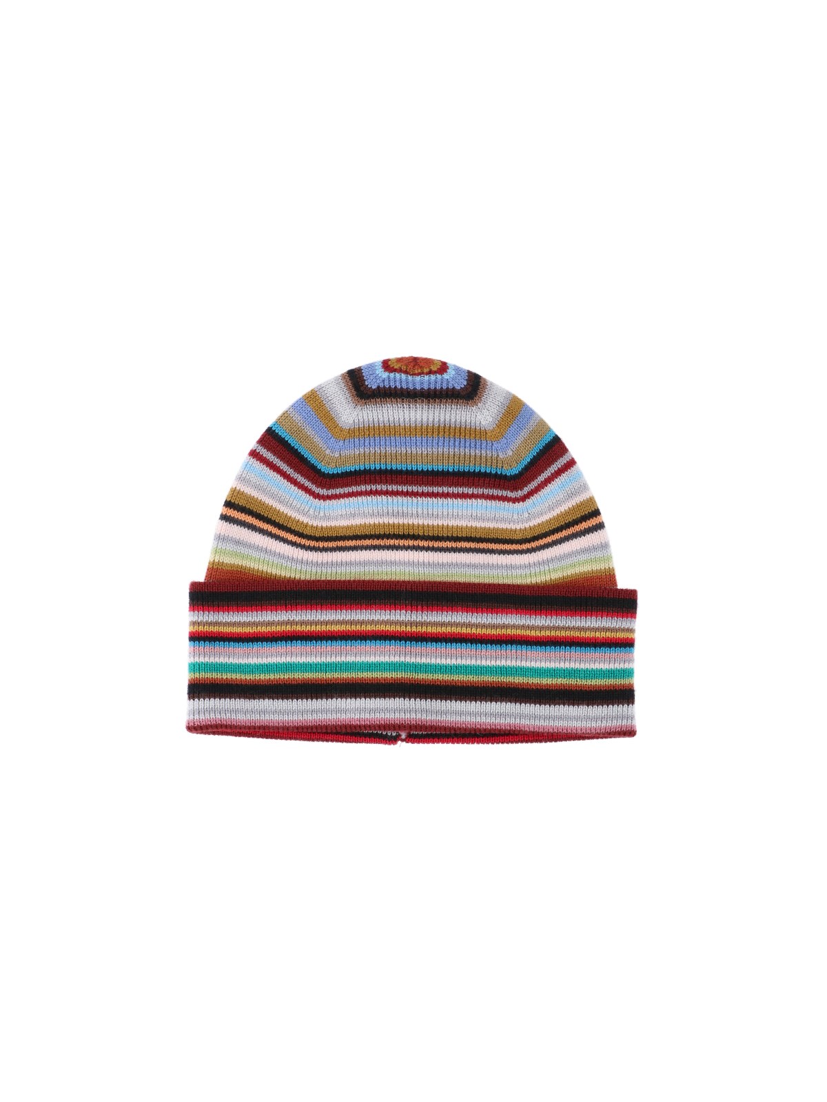 Shop Paul Smith 'signature Stripe' Striped Beanie In Multi