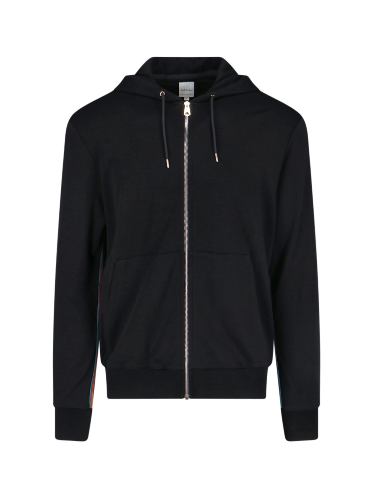 Shop Paul Smith 'signature Stripe' Zip Sweatshirt In Black  