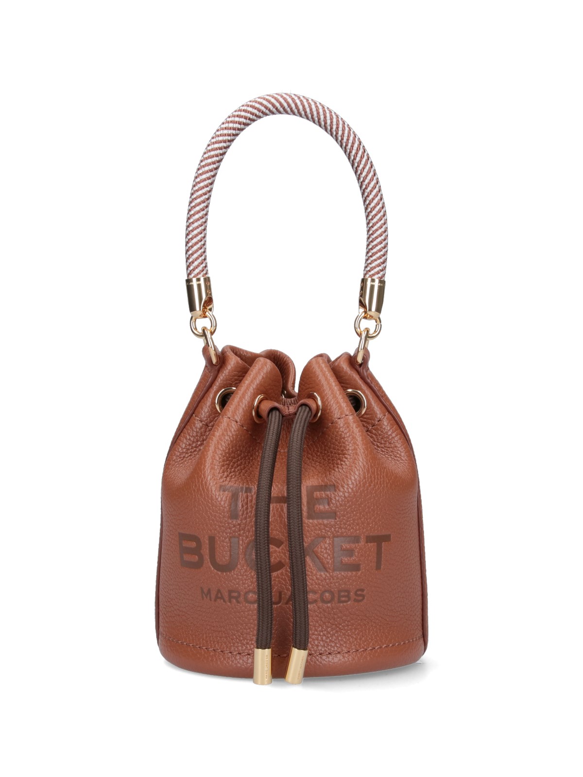 Shop Marc Jacobs Mini Bag "the Leather Bucket" In Brown