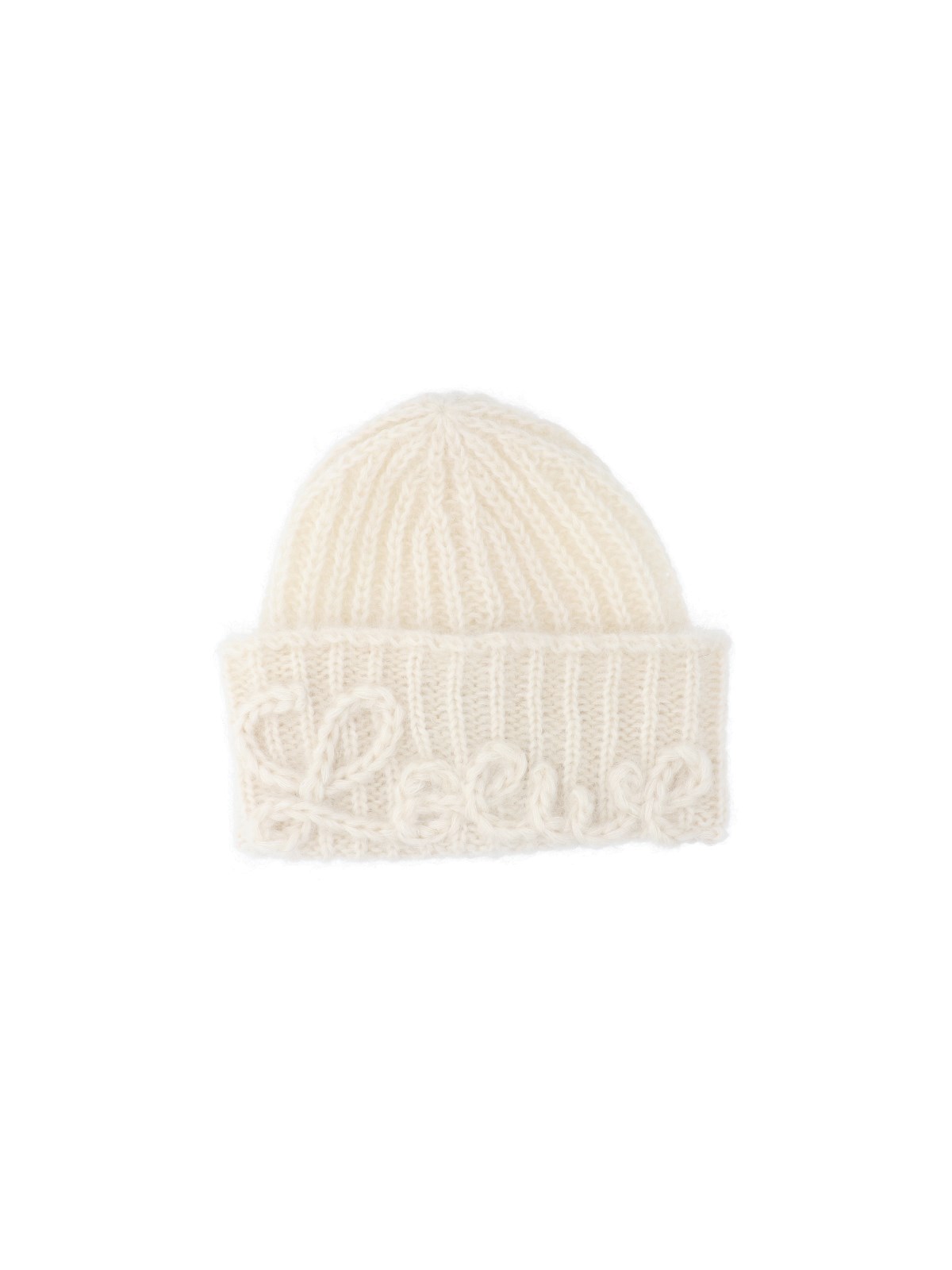 Loewe Beretto Logo Knit In White