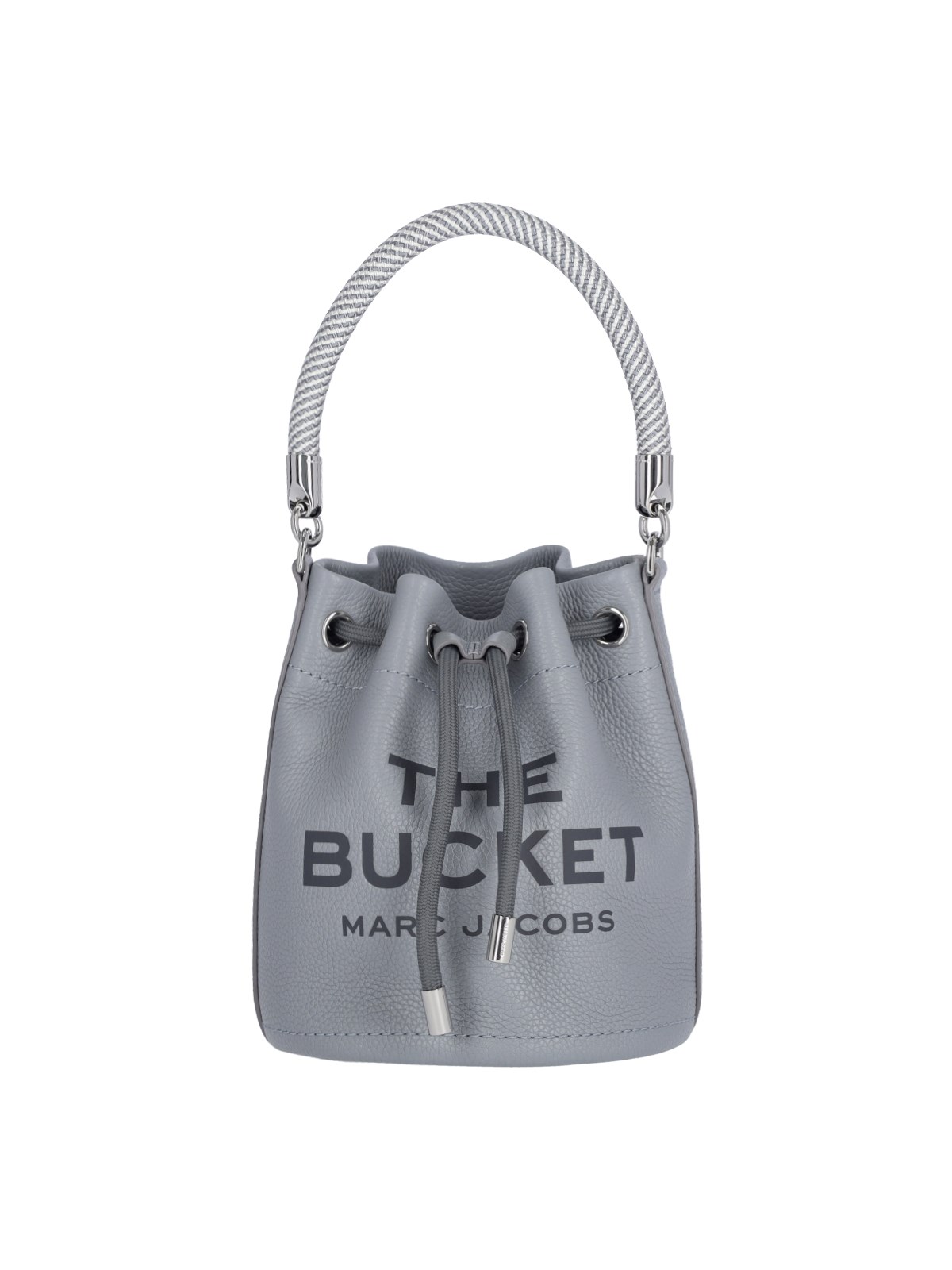Shop Marc Jacobs 'the Leather Bucket' Bag In Gray