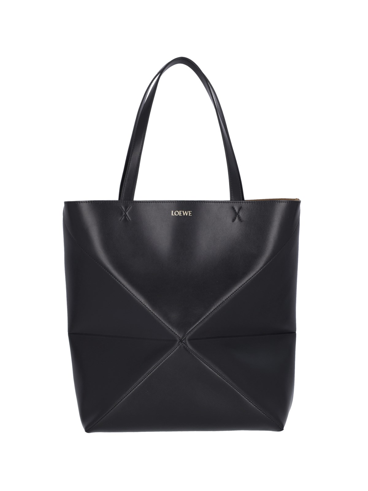 Shop Loewe 'puzzle Fold Xl' Tote Bag In Black  