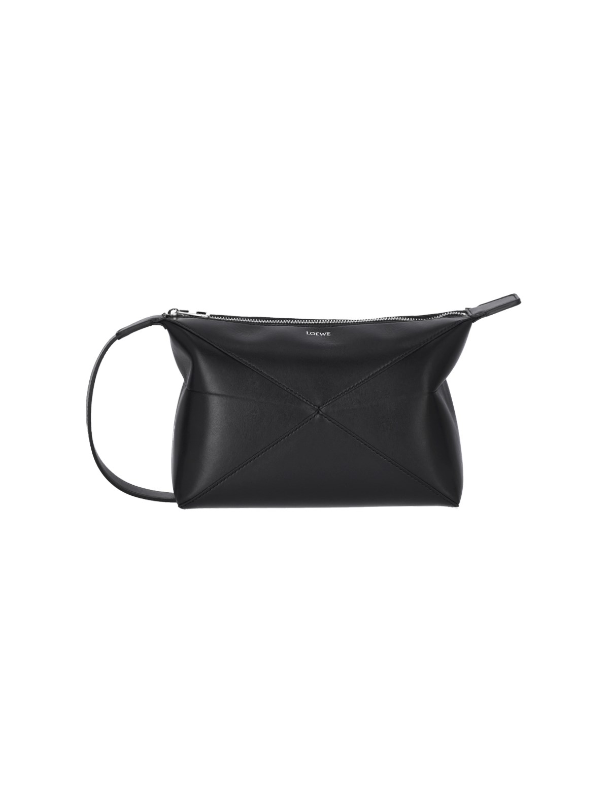 Loewe Beuty Pouch "puzzle Fold" In Black