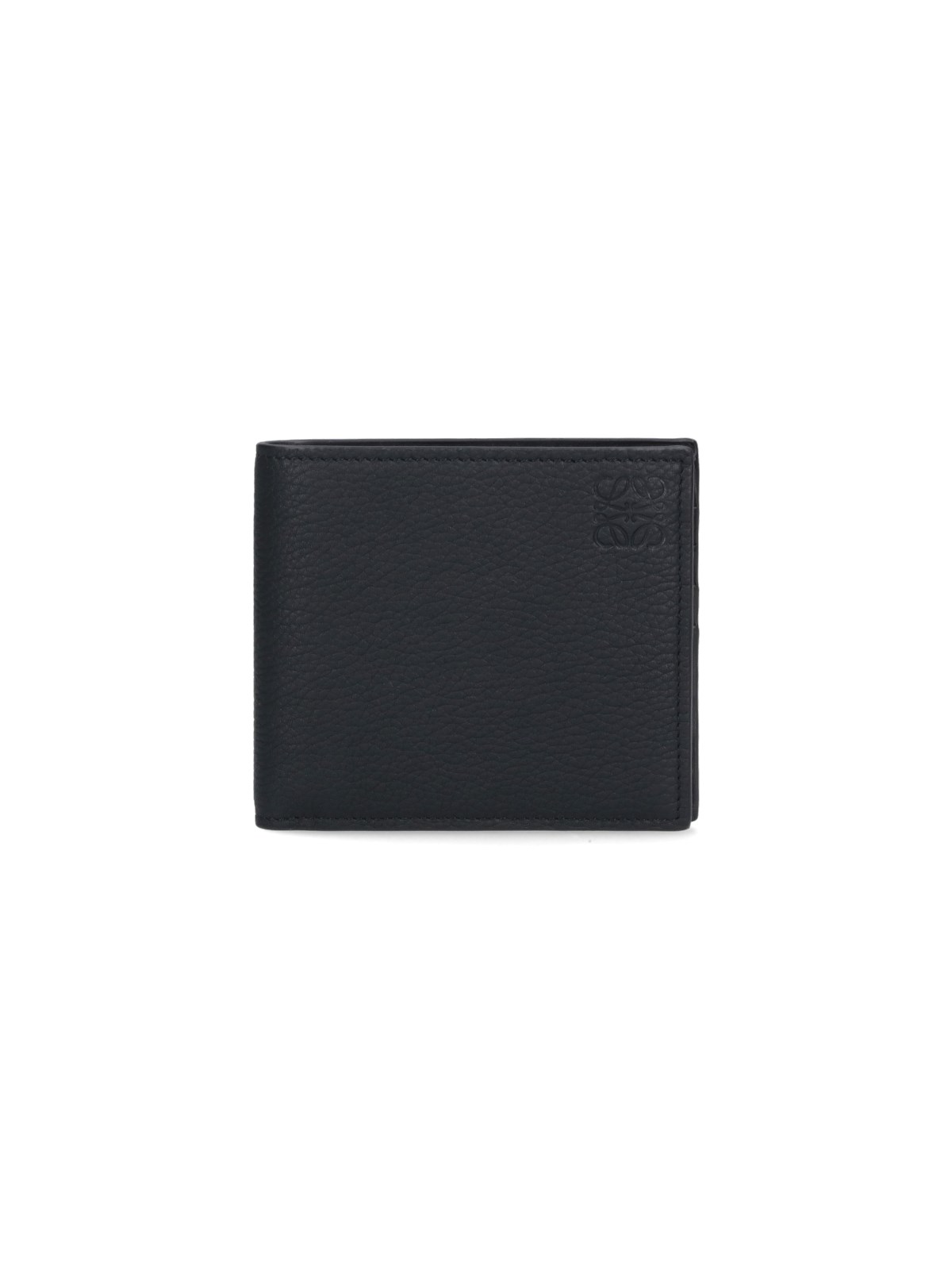 Loewe Bi-fold Logo Wallet In Black  