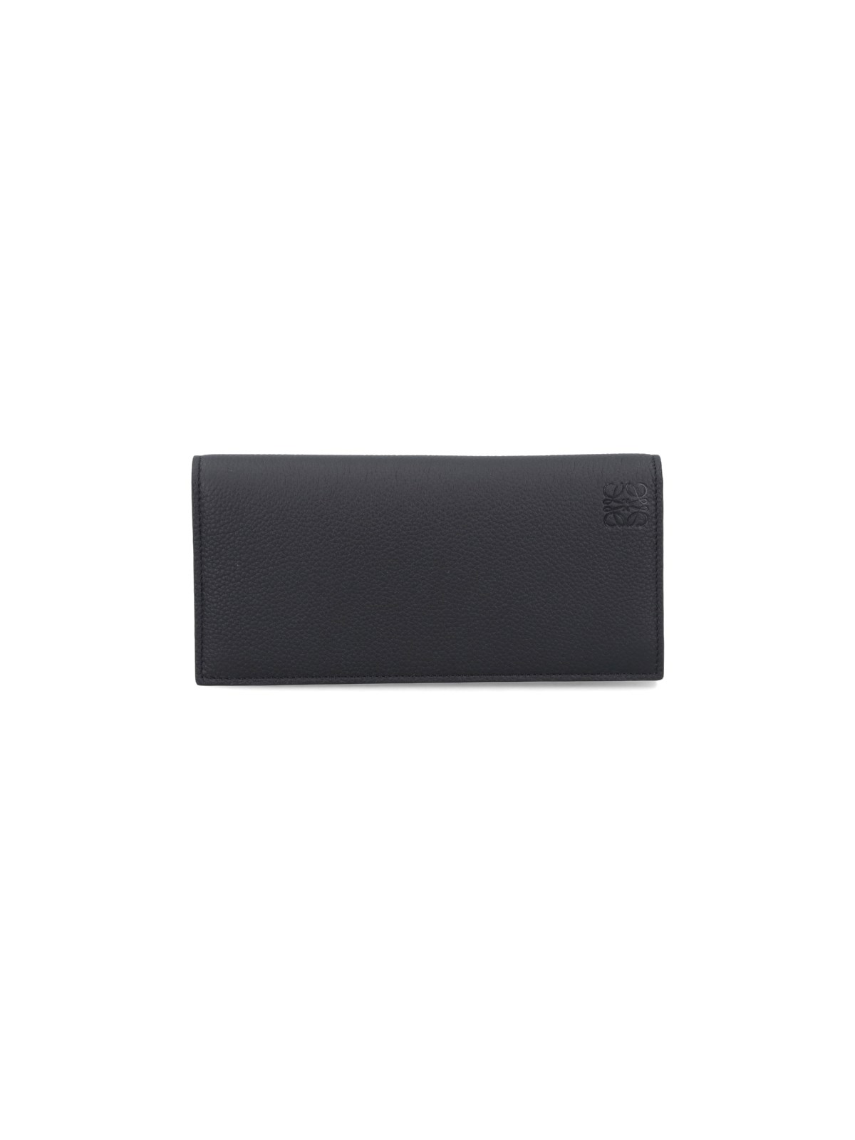 Loewe Bi-fold Horizontal Long Wallet In Black