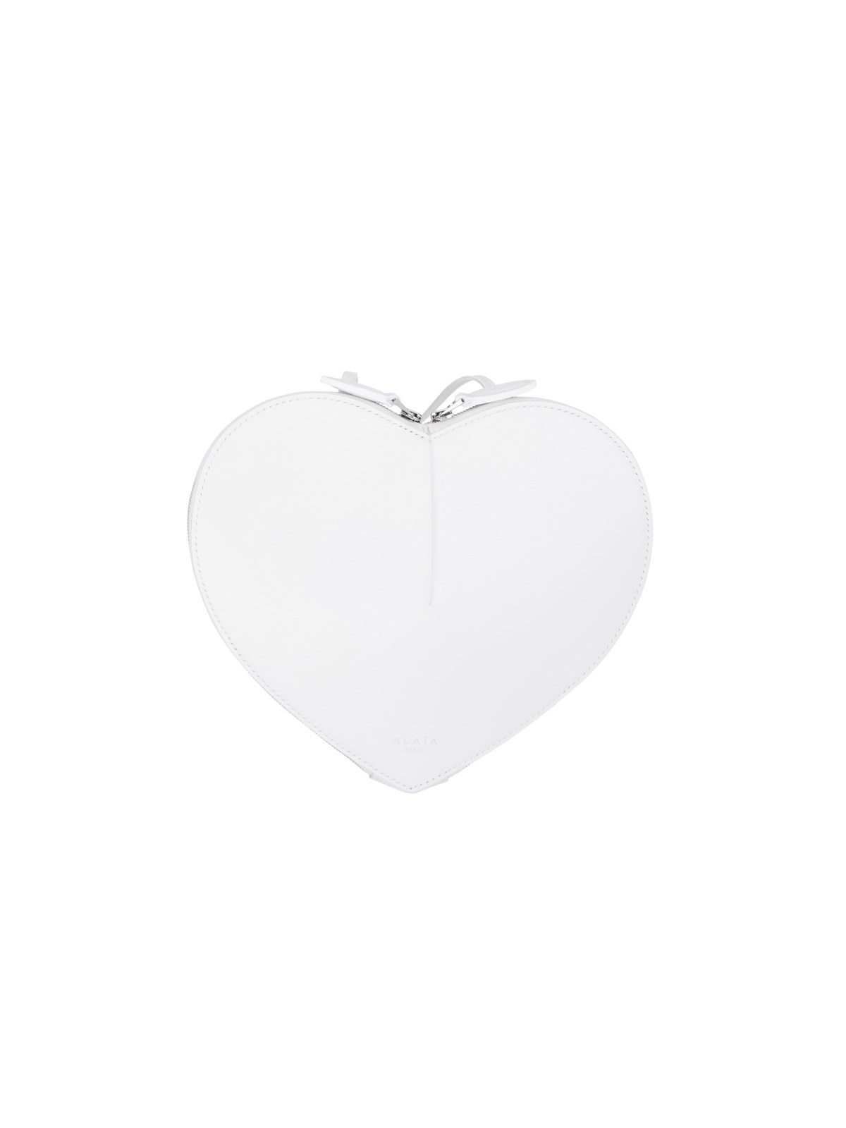 Shop Alaïa Mini Bag "coeur" In White