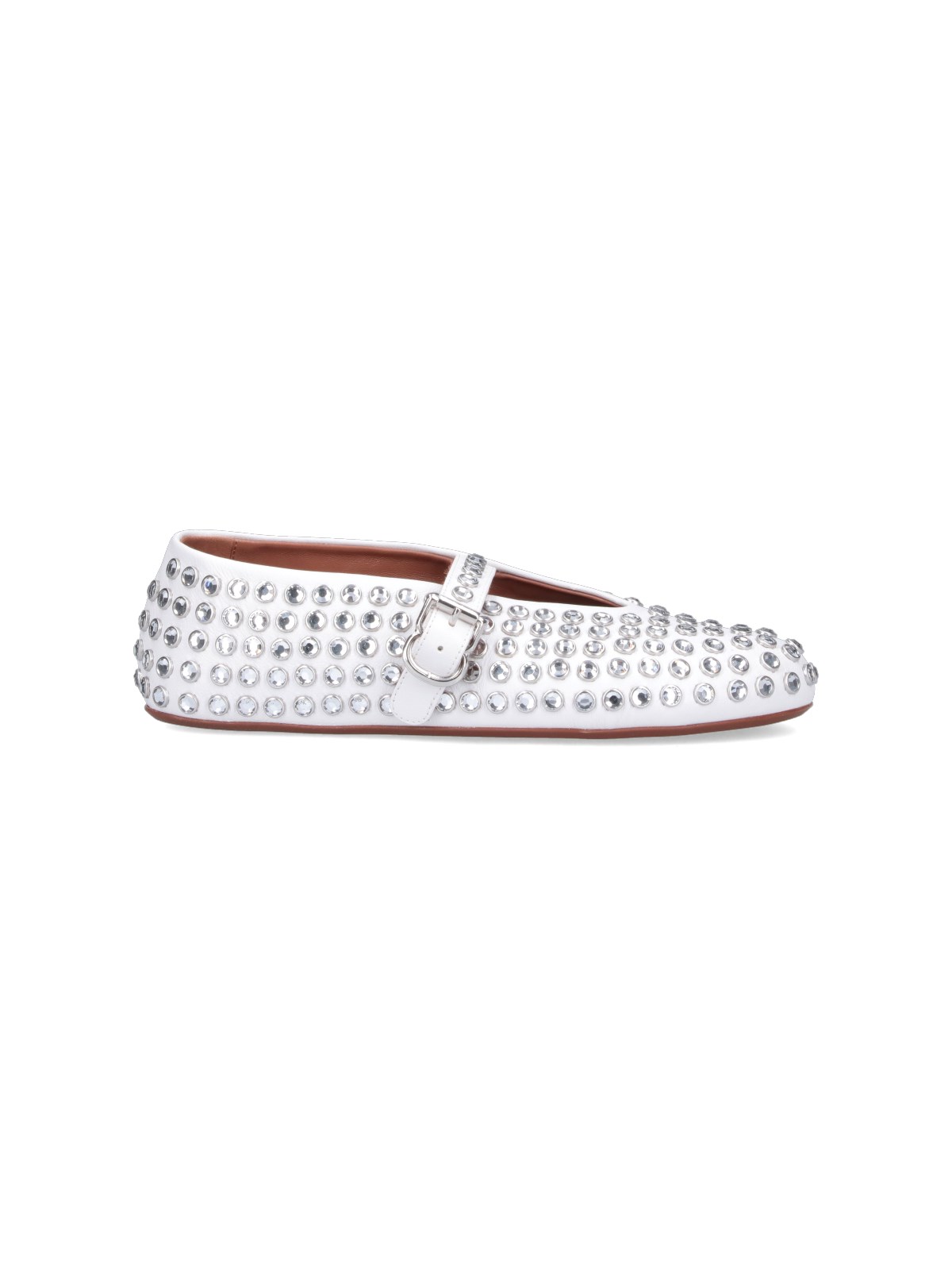 ALAÏA CRYSTAL BALLET FLATS 