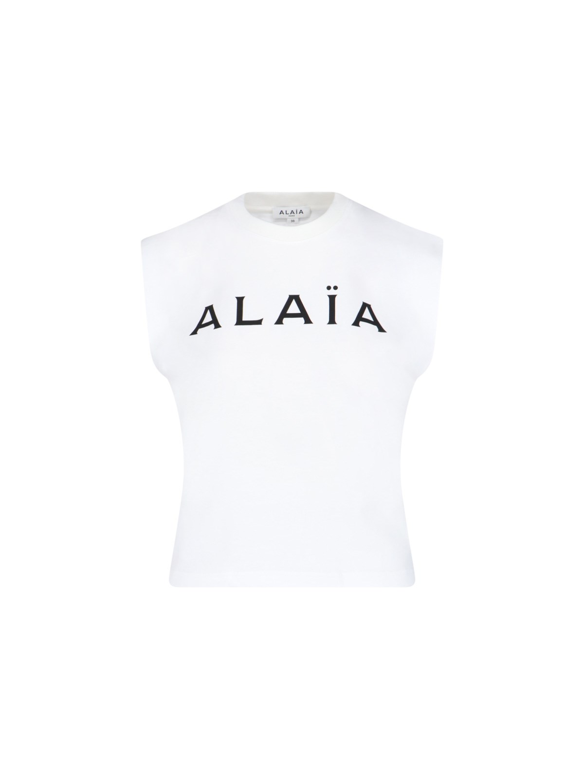 Shop Alaïa Logo T-shirt In White