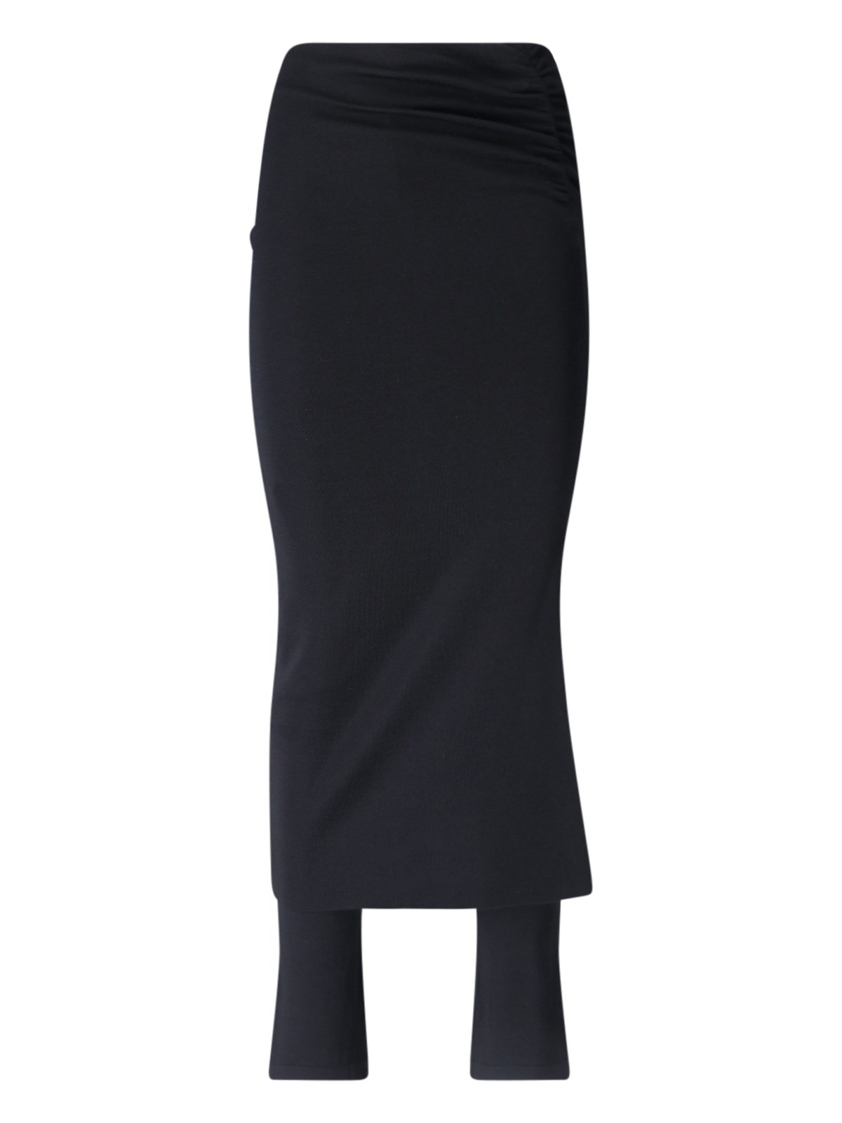 Shop Alaïa Draped Skirt In Black  