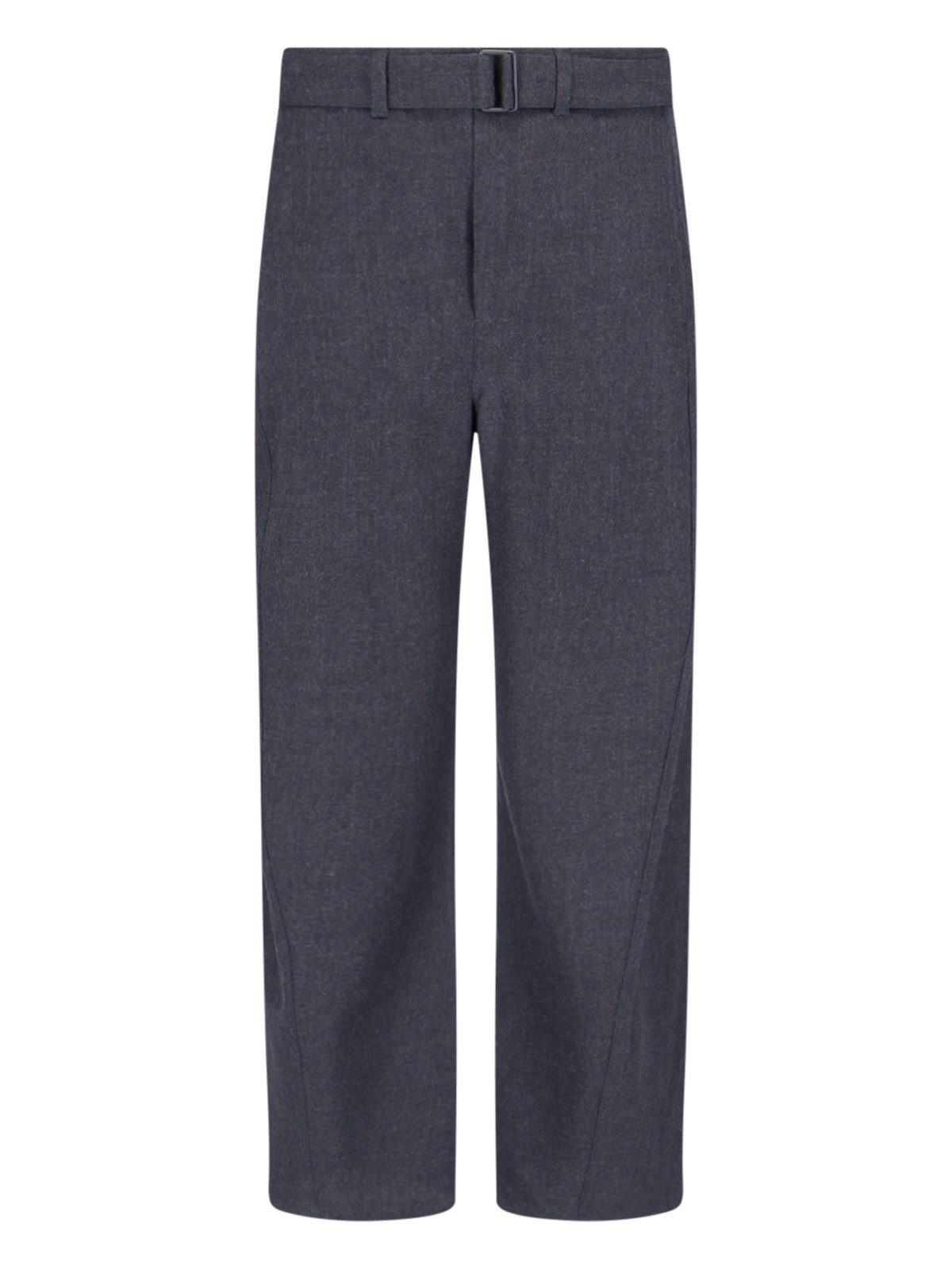 Shop Lemaire Tailored Trousers In Gray