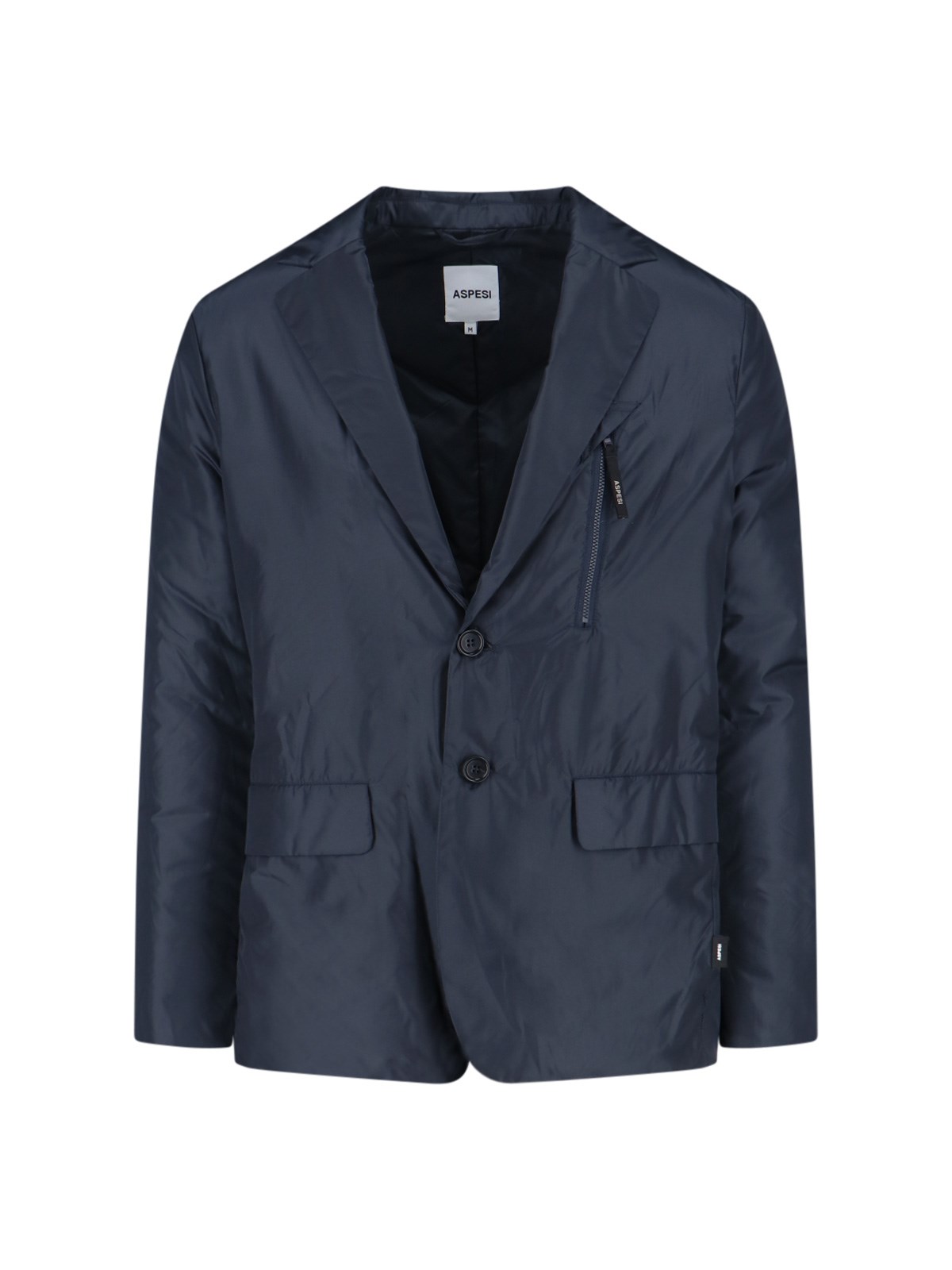 Shop Aspesi Single-breasted Blazer In Blue