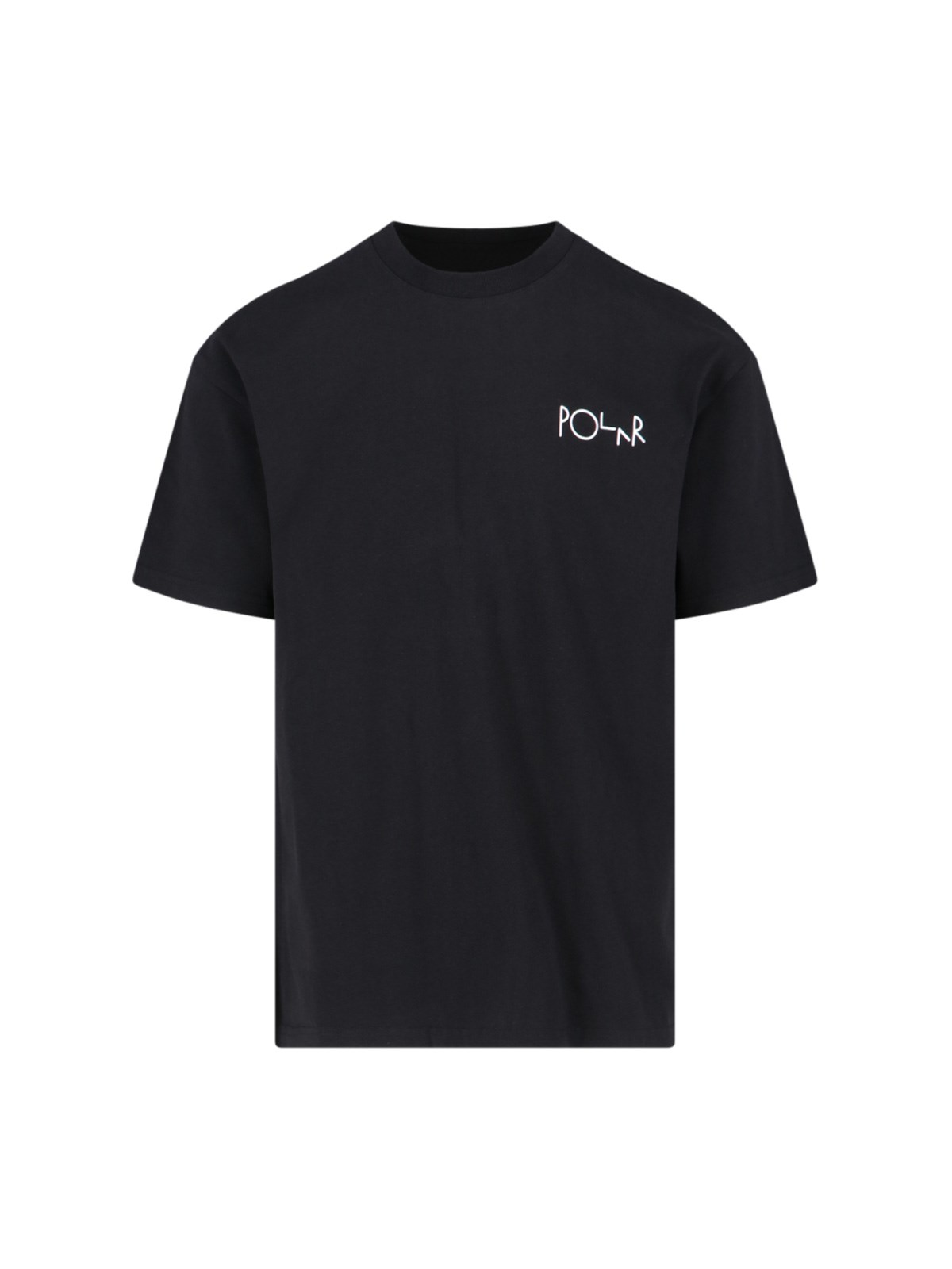 Shop Polar Skate "stroke Logo" T-shirt In Black  