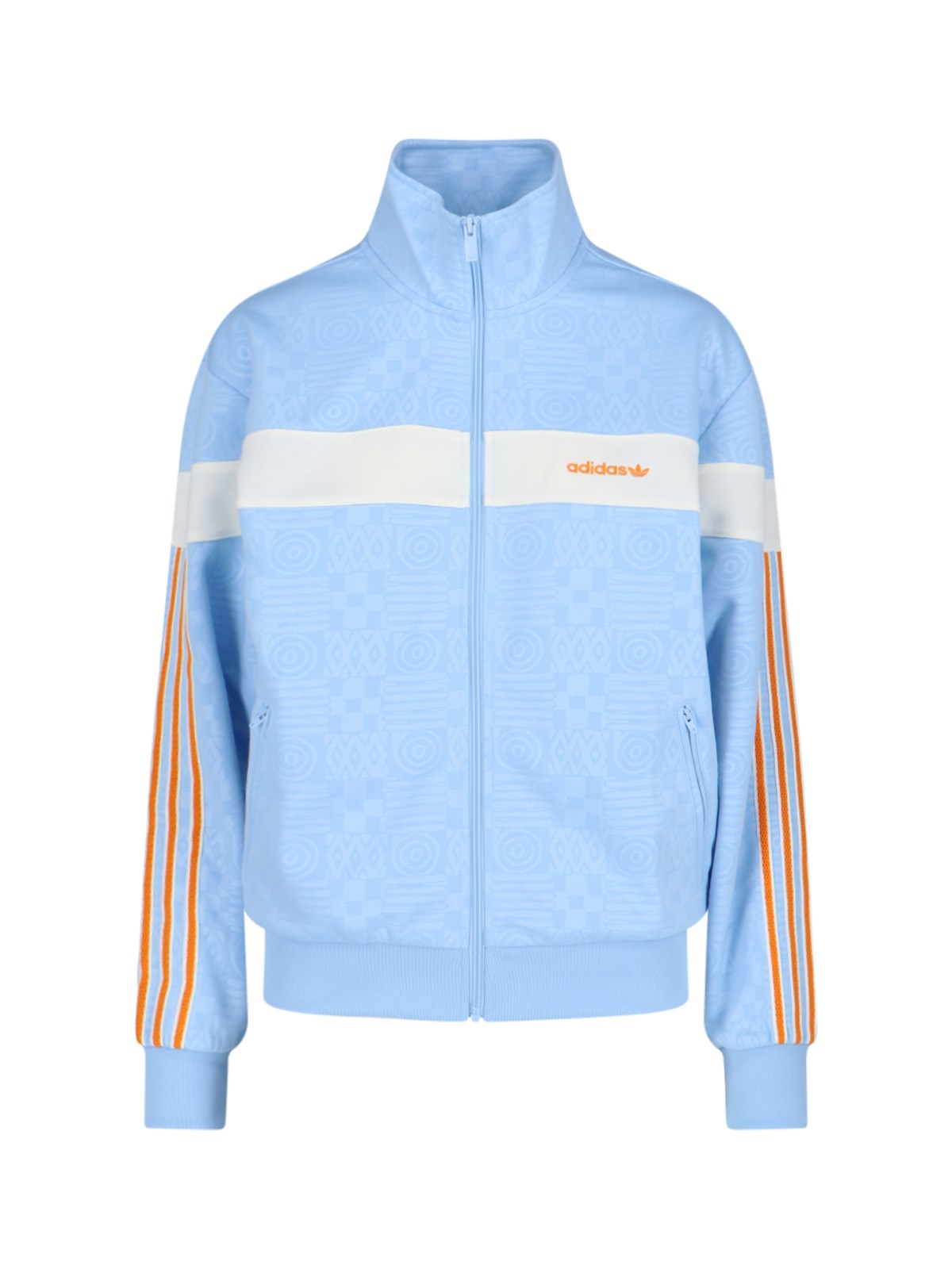 Shop Adidas Originals '80s' Sweatshirt In Light Blue