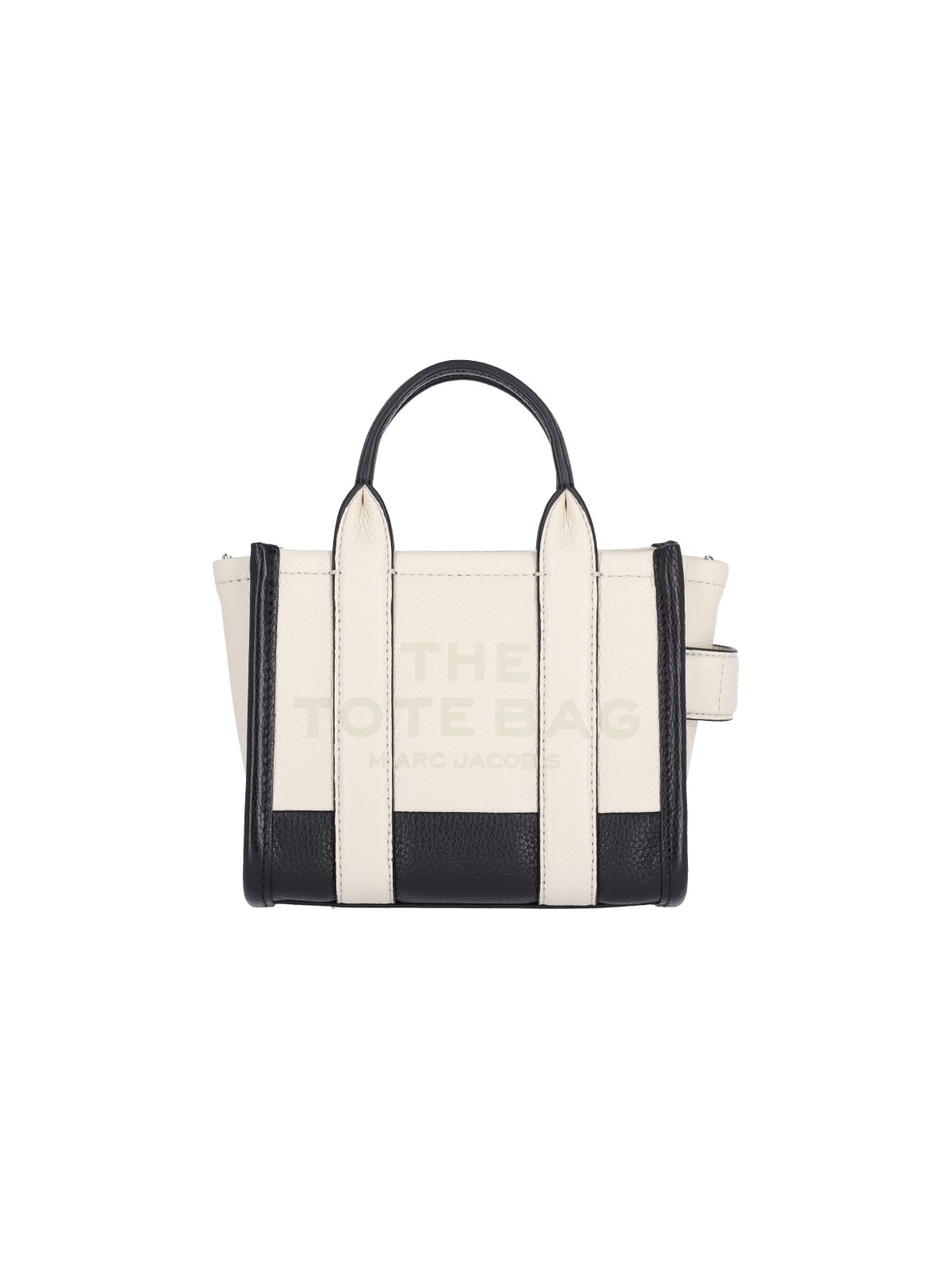 Shop Marc Jacobs Mini The Colorblock Tote Bag In Cream