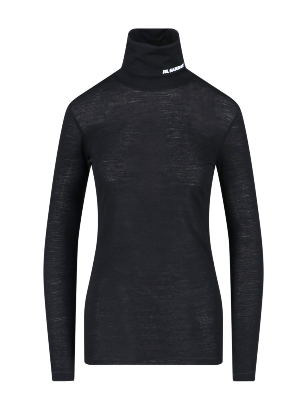 JIL SANDER LOGO TURTLENECK SWEATER 