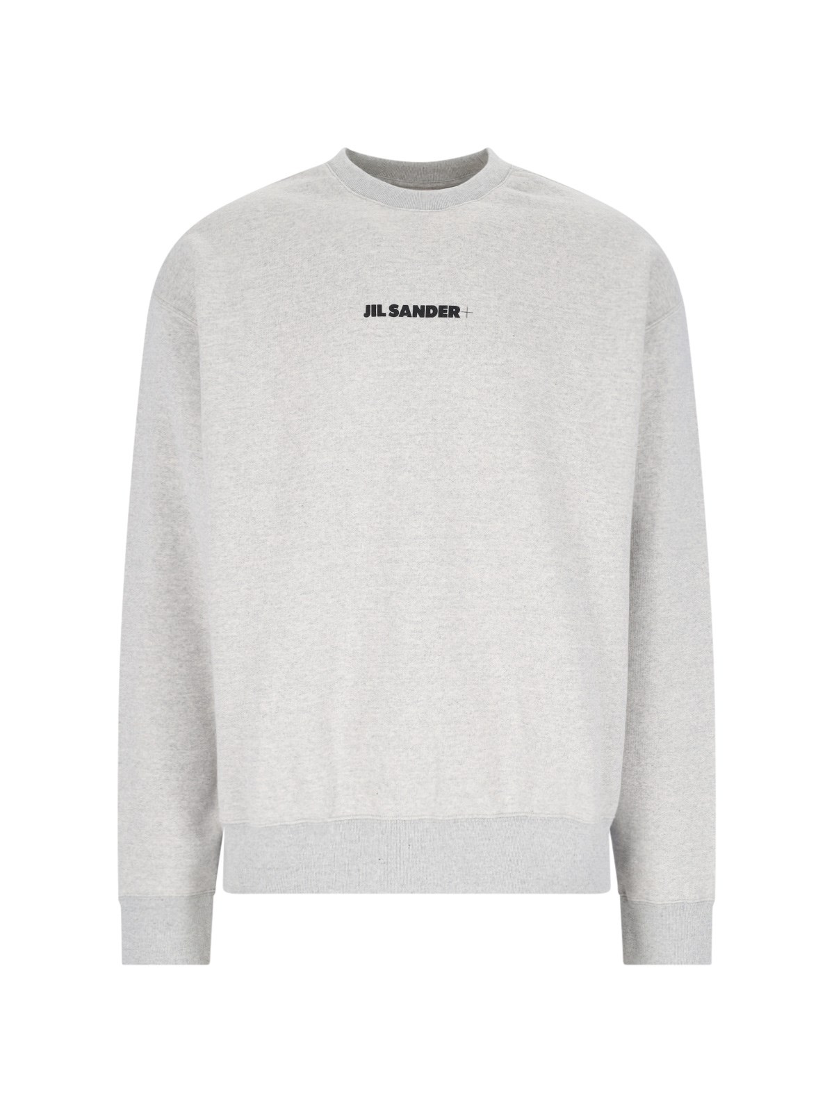 Jil Sander Logo Crewneck Sweatshirt In Grey