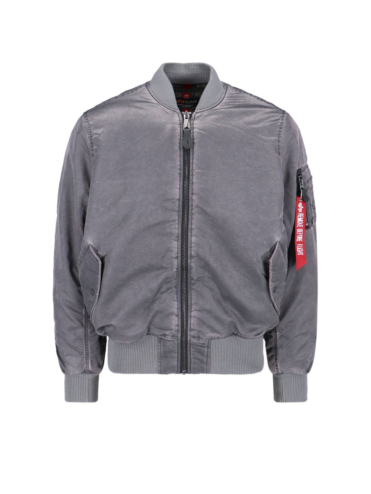 Shop Alpha Industries "ma-1" Bomber Jacket In Gray