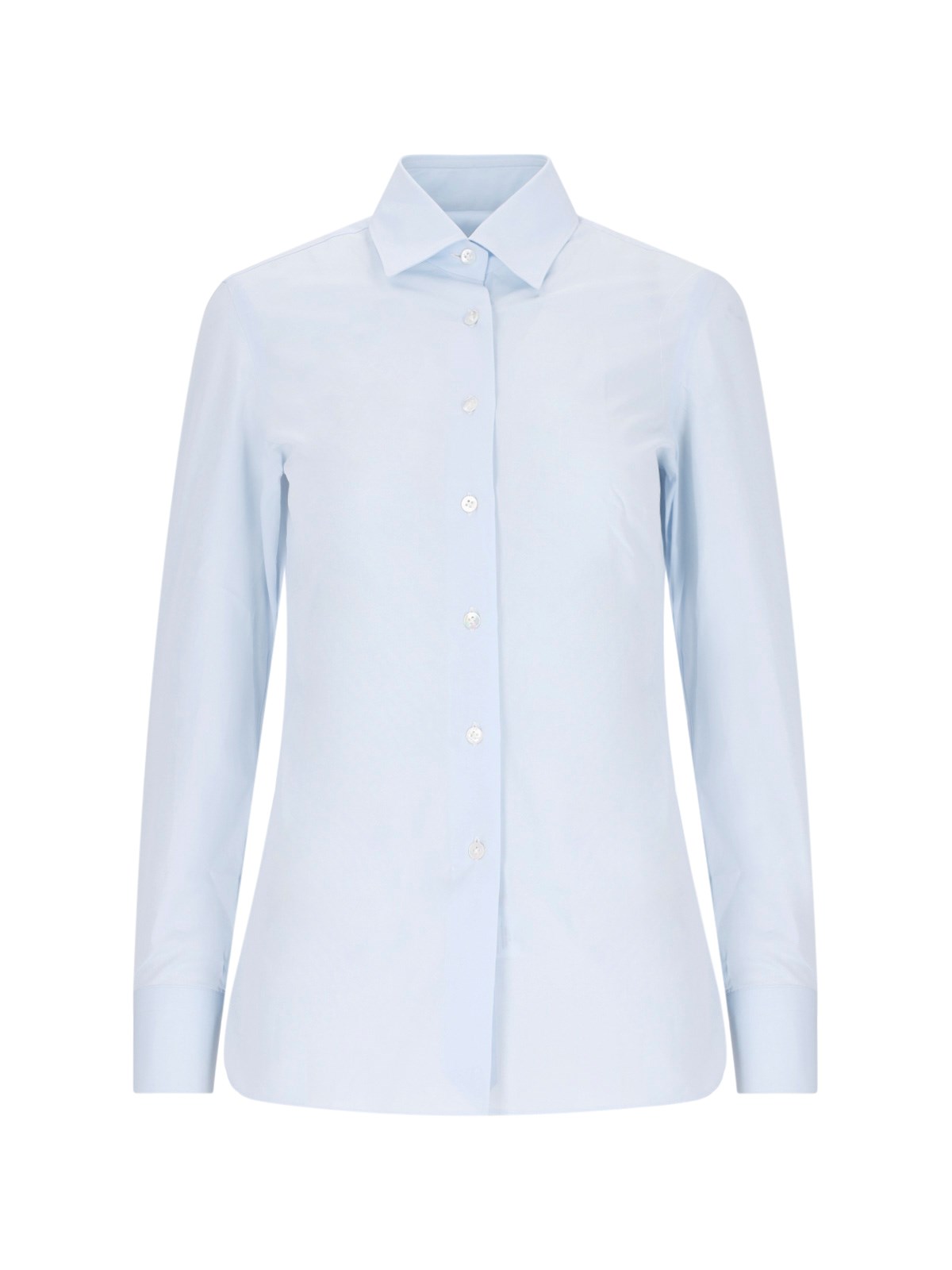 Shop Finamore 1925 'ivana' Shirt In Light Blue