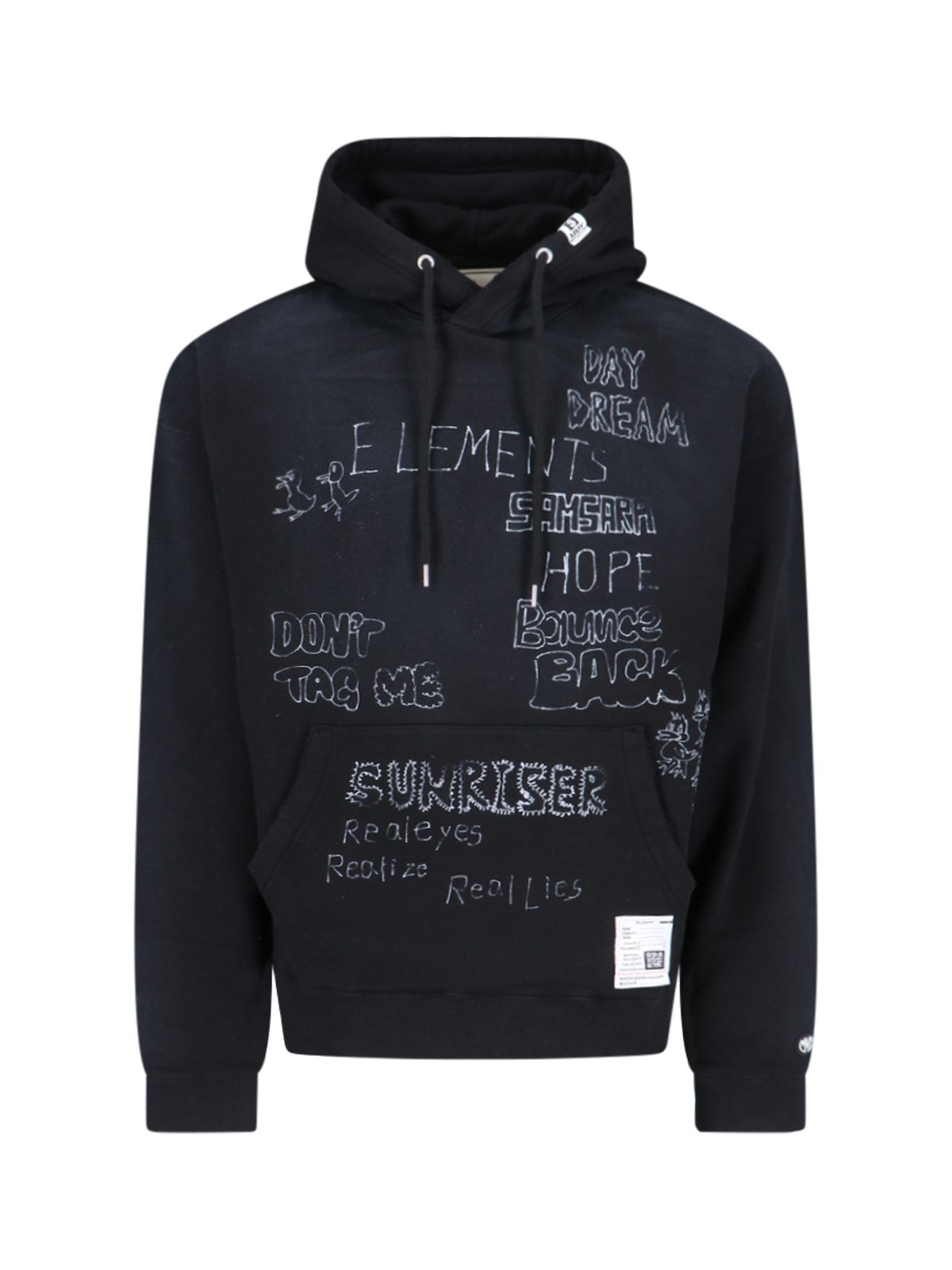 Shop Miharayasuhiro Logo Hoodie In Black  