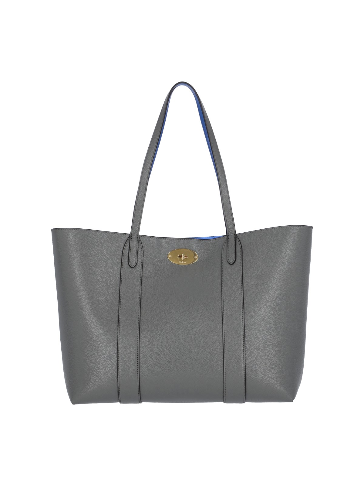 Shop Mulberry "bayswater" Tote Bag In Gray