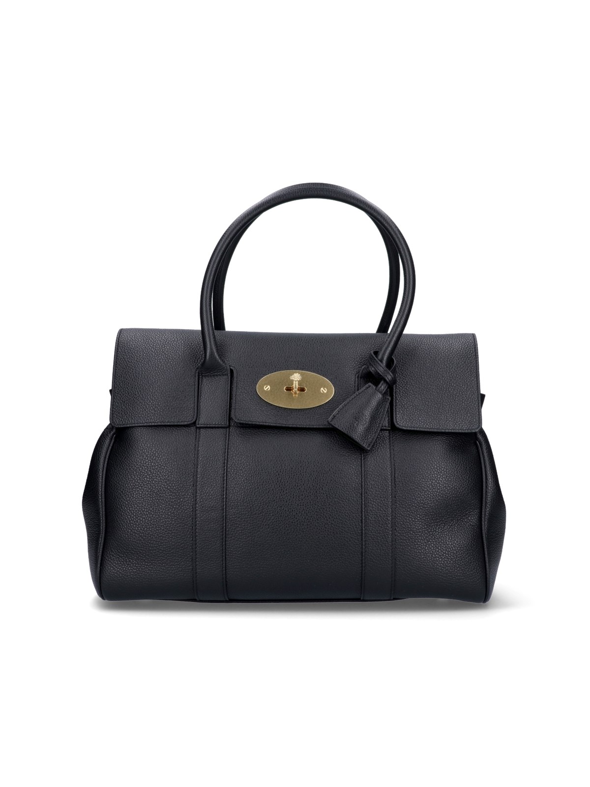 Shop Mulberry 'bayswater' Hand Bag In Black  