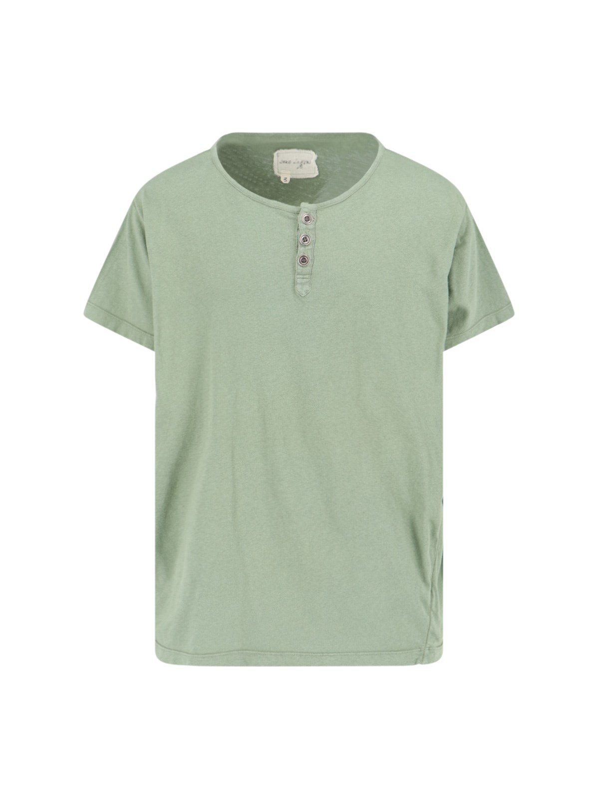 Shop Greg Lauren Crew-neck T-shirt In Green