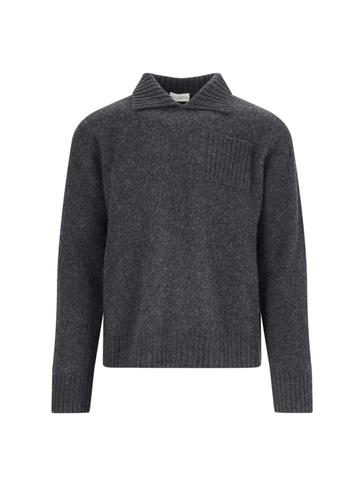 Shop Ballantyne Polo Sweater In Gray