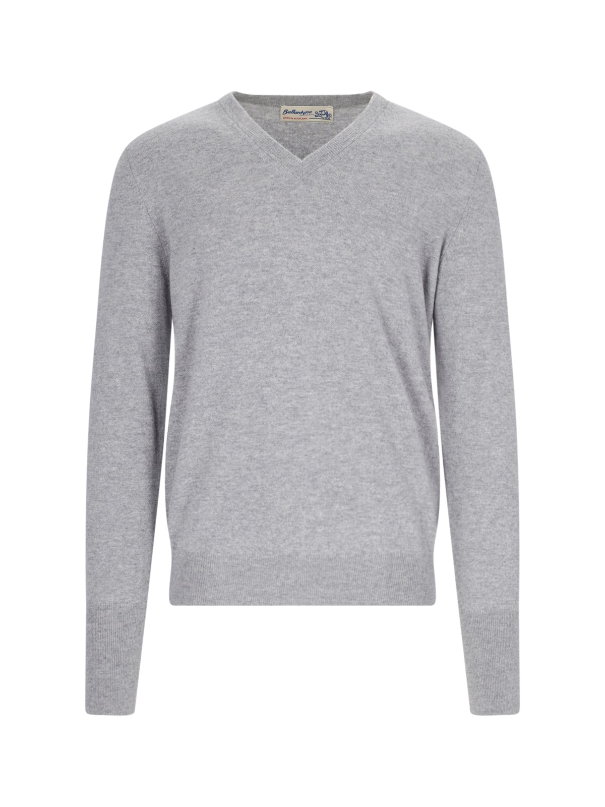 Shop Ballantyne V-neck Sweater In Gray