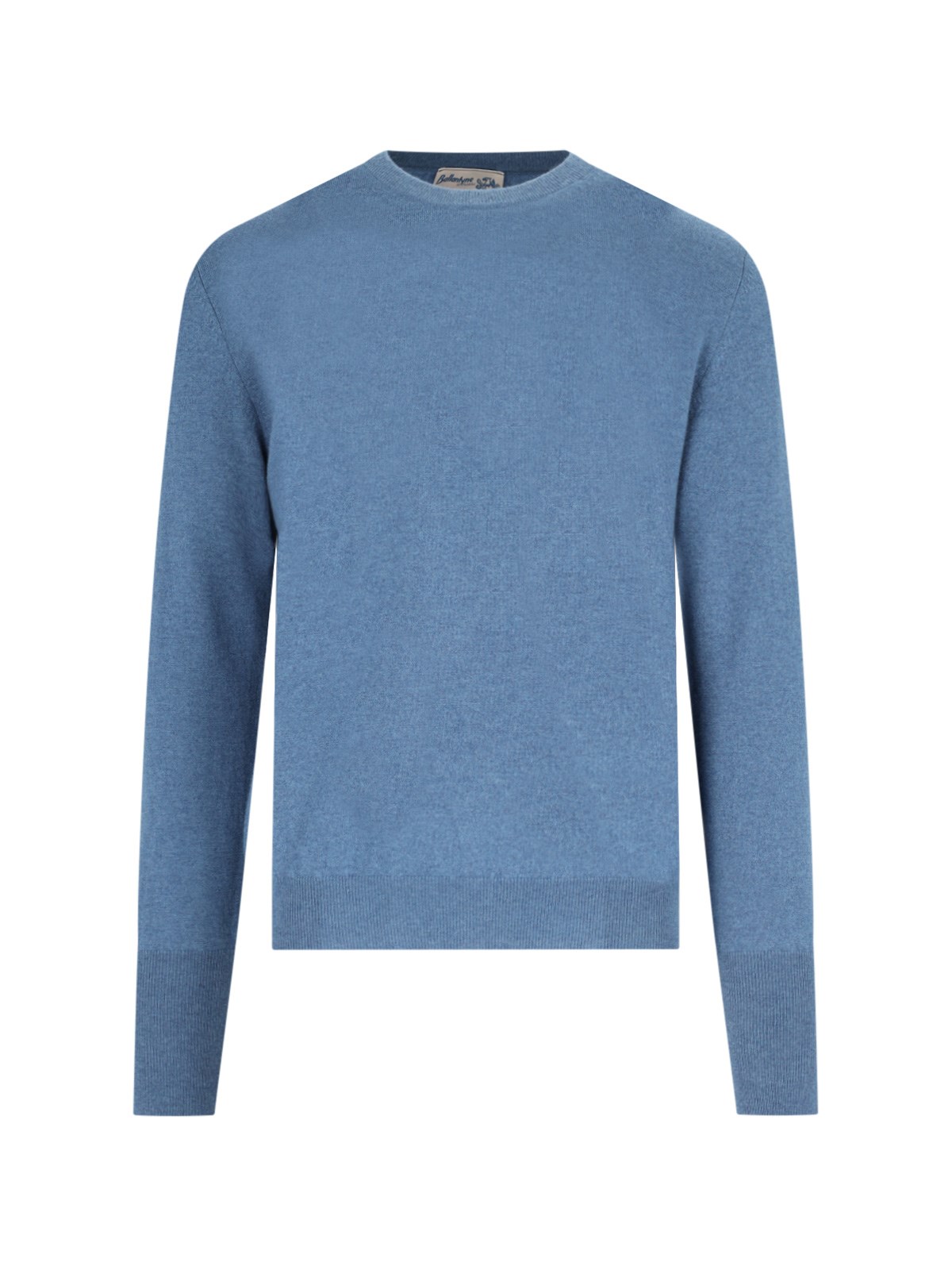 Shop Ballantyne Basic Sweater In Light Blue