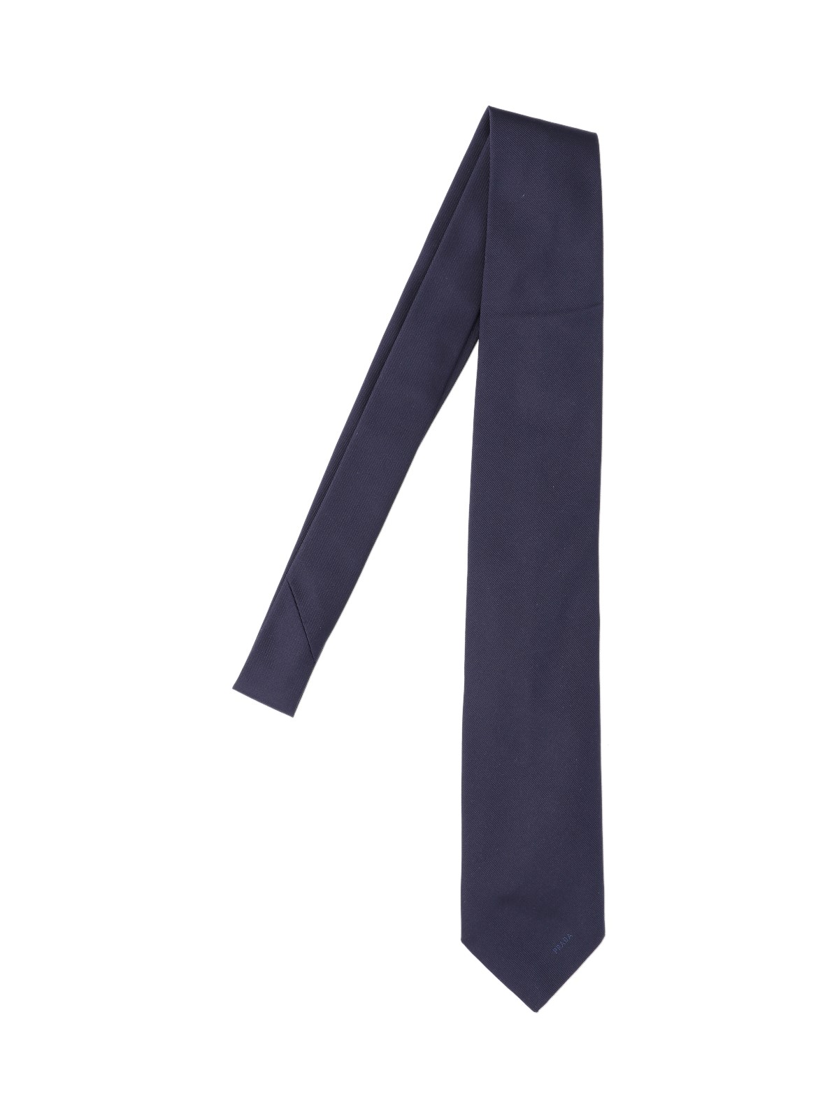 Shop Prada Silk Tie In Blue