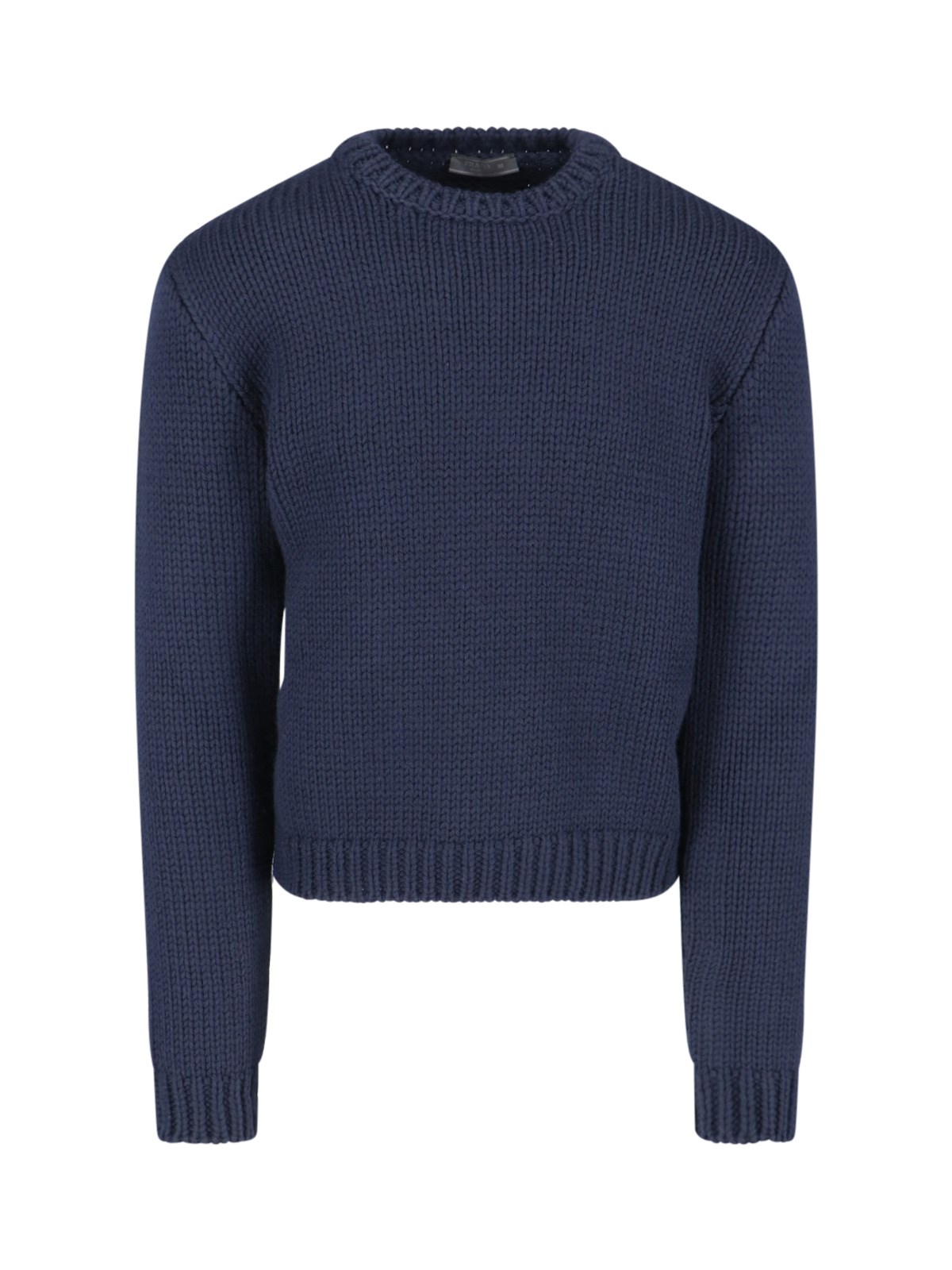 Shop Prada Virgin Wool Sweater In Blue