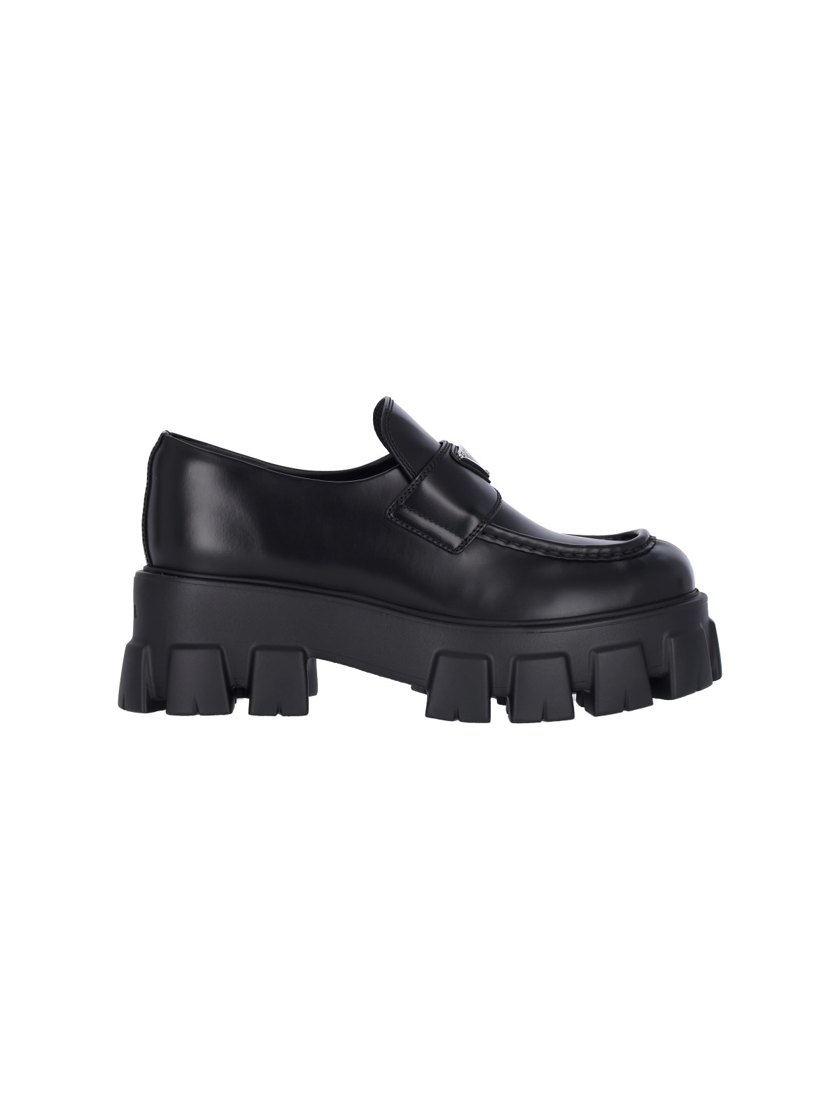 Shop Prada 'monolith' Loafers In Black  
