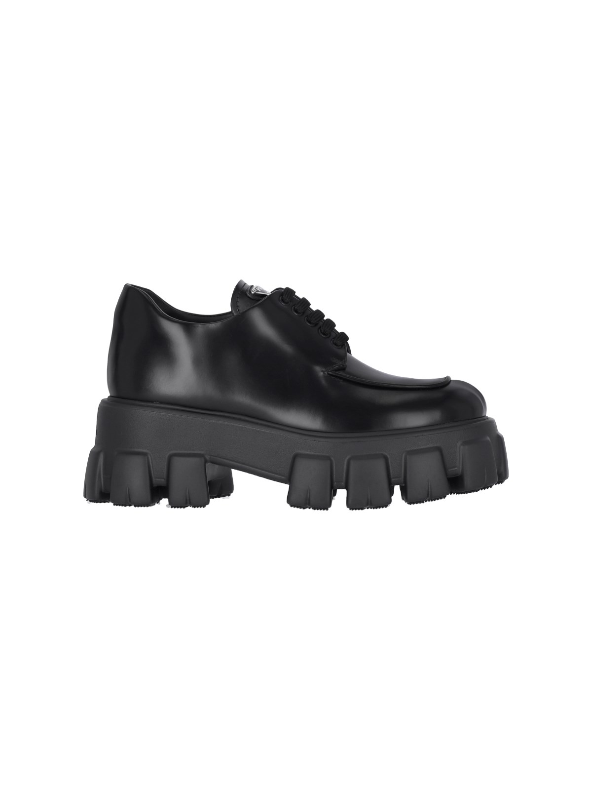 Shop Prada Derby Shoes "monolith" In Black  