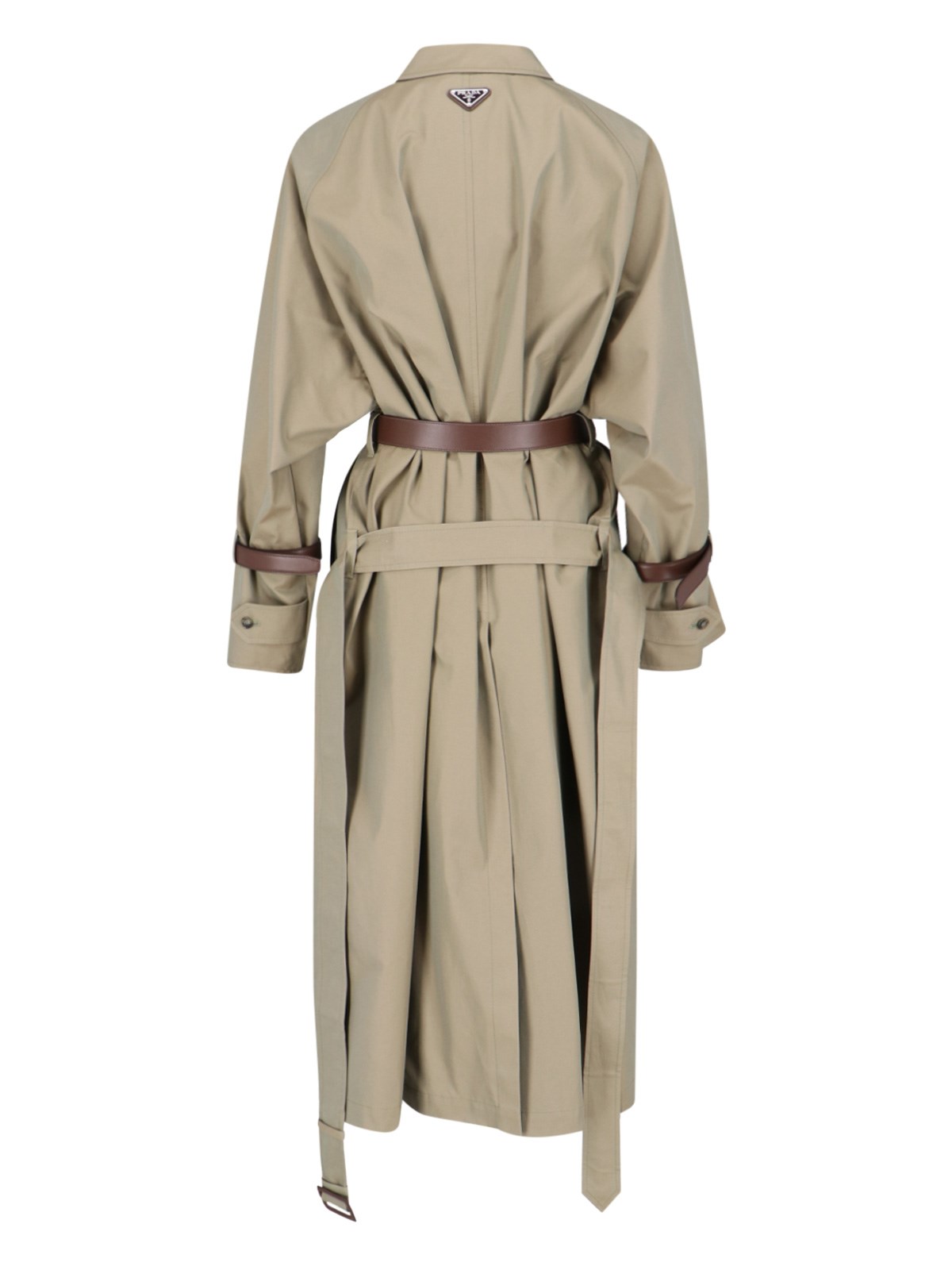 Prada belted midi trench coat available on SUGAR - 163721