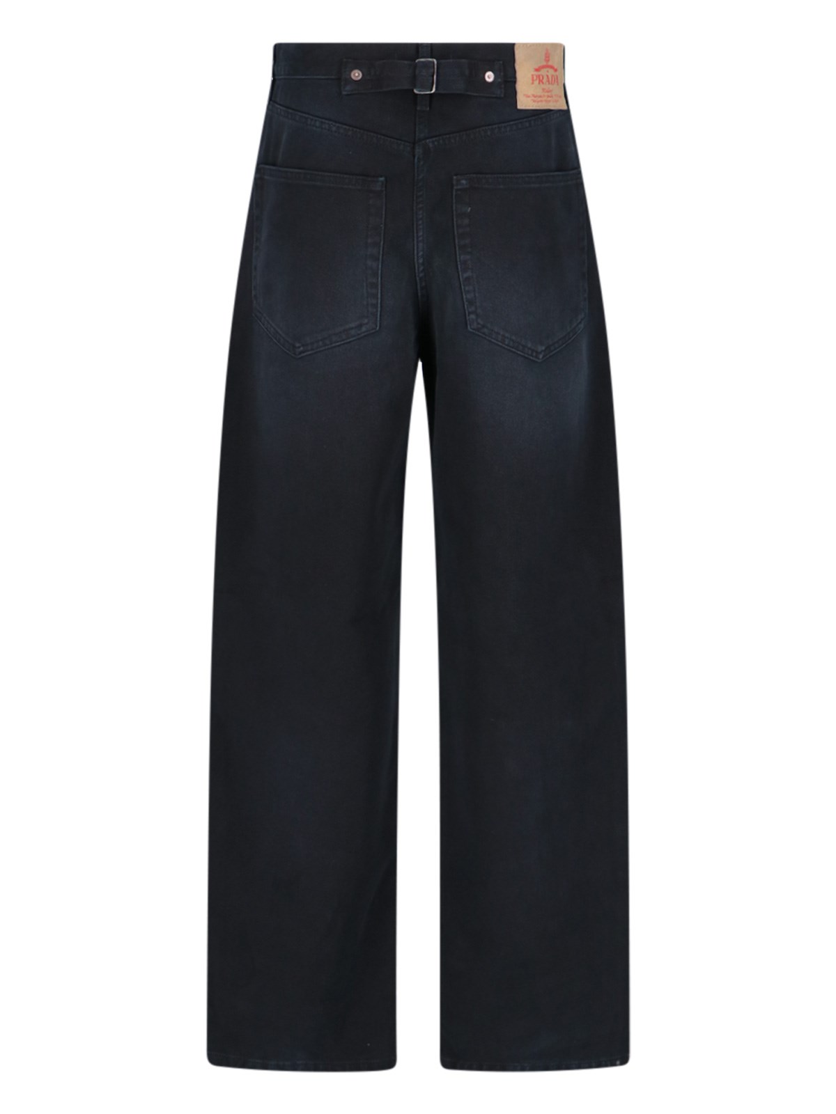 Prada Logo wide jeans available on SUGAR - 163723