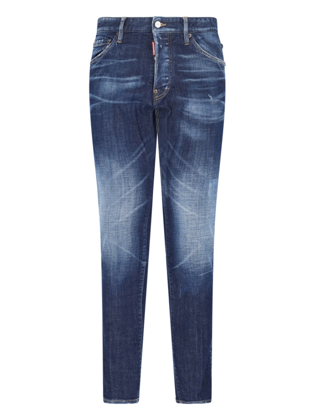 Shop Dsquared2 "cool Guy" Straight Jeans In Blue