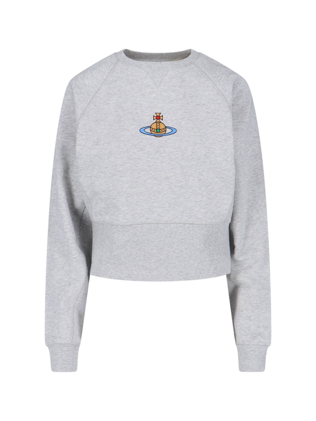 Vivienne Westwood Logo Sweatshirt In Gray